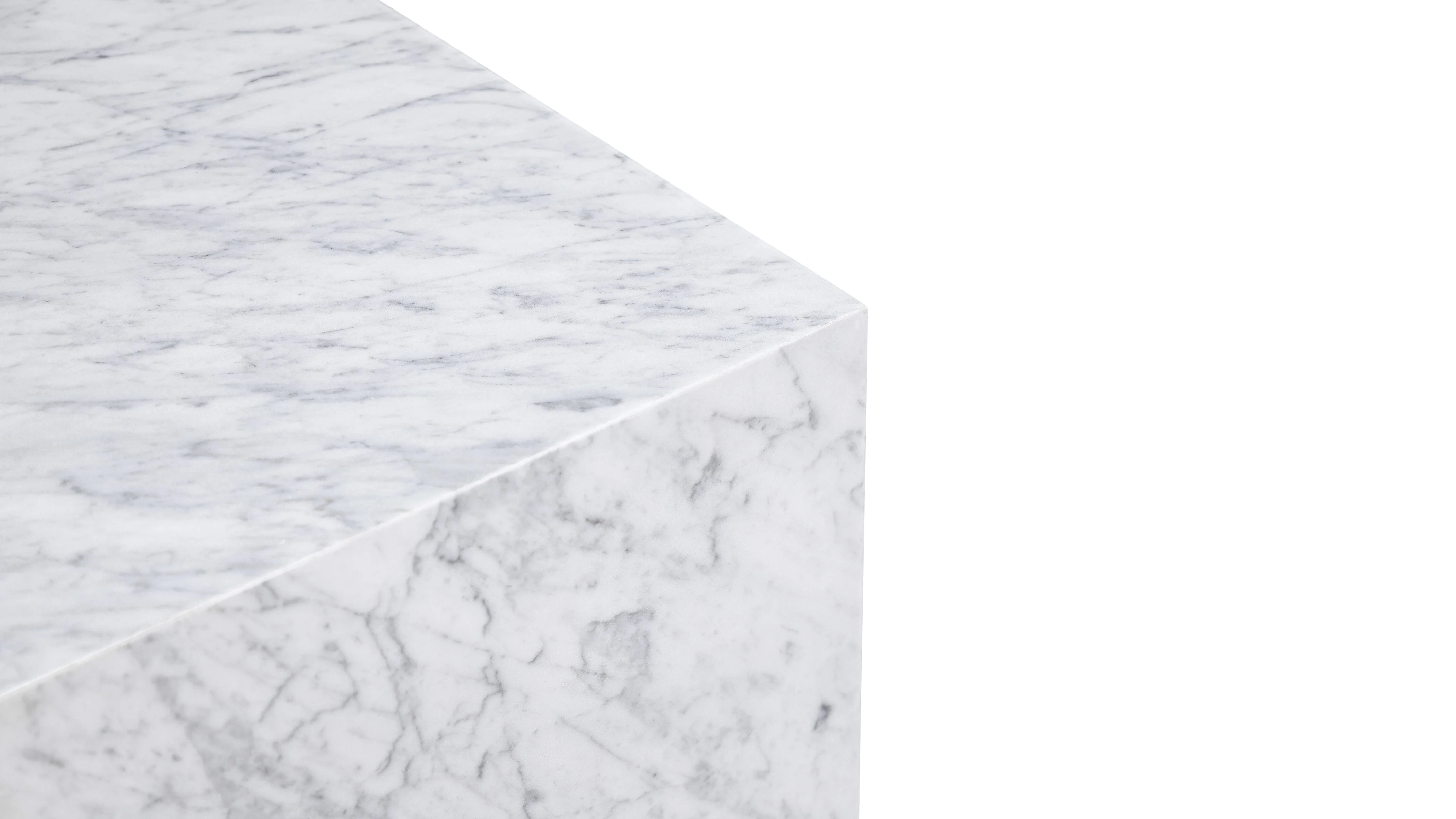 Align Coffee Table, Regular, Carrara Marble - Image 7