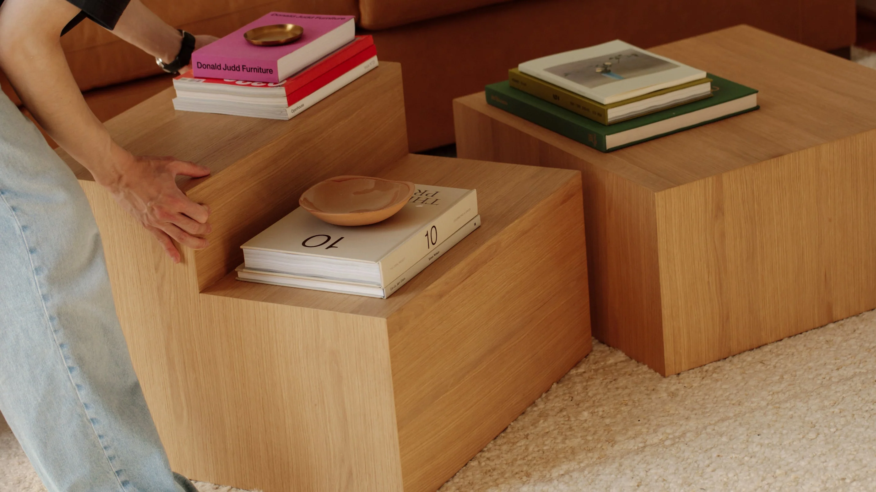 Align Coffee Table, Tiered, Oak - Image 4