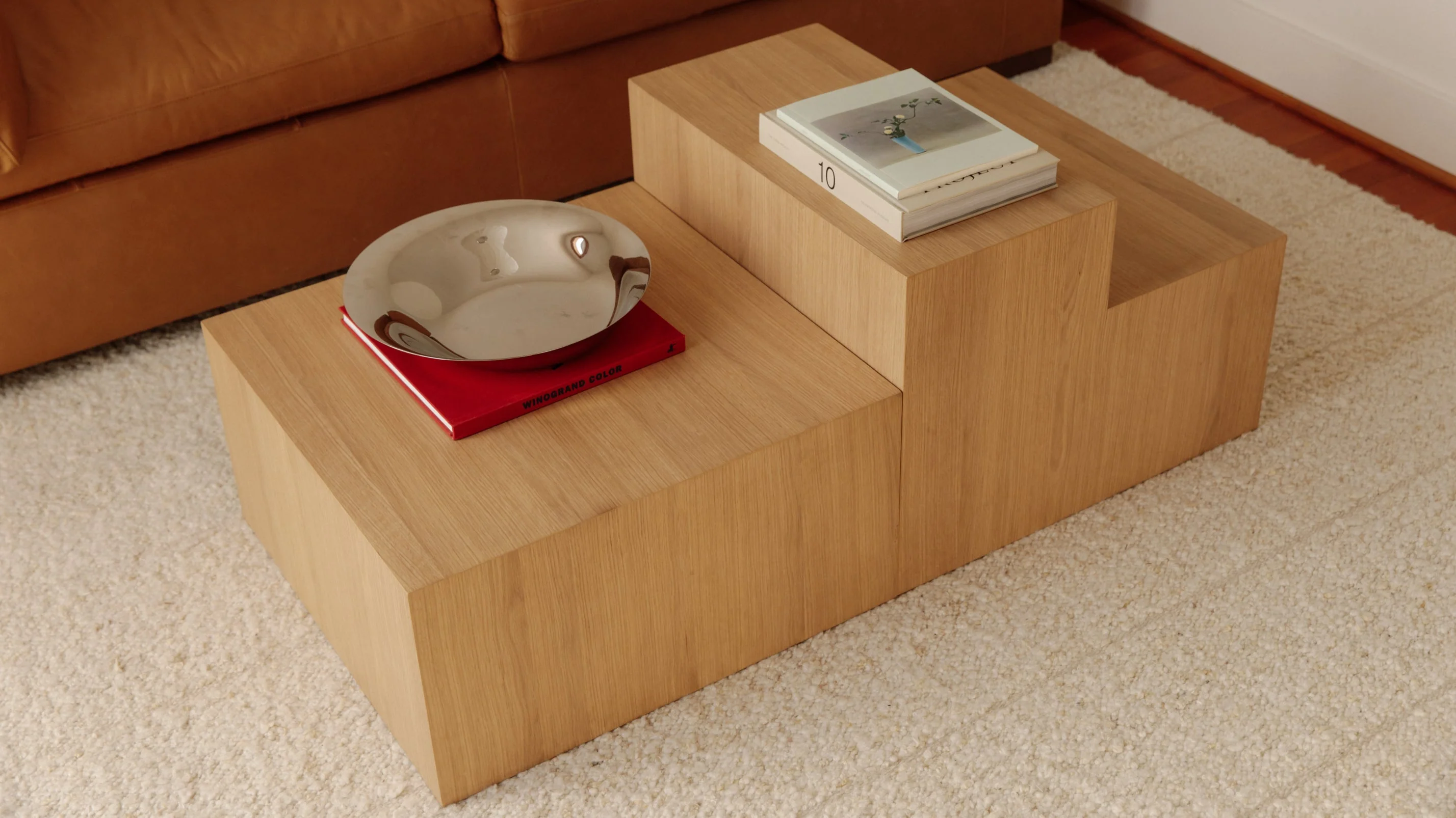 Align Coffee Table, Tiered, Oak - Image 9