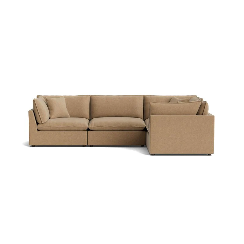 Chill Time 4-Piece Modular Sectional Closed, Hazelnut