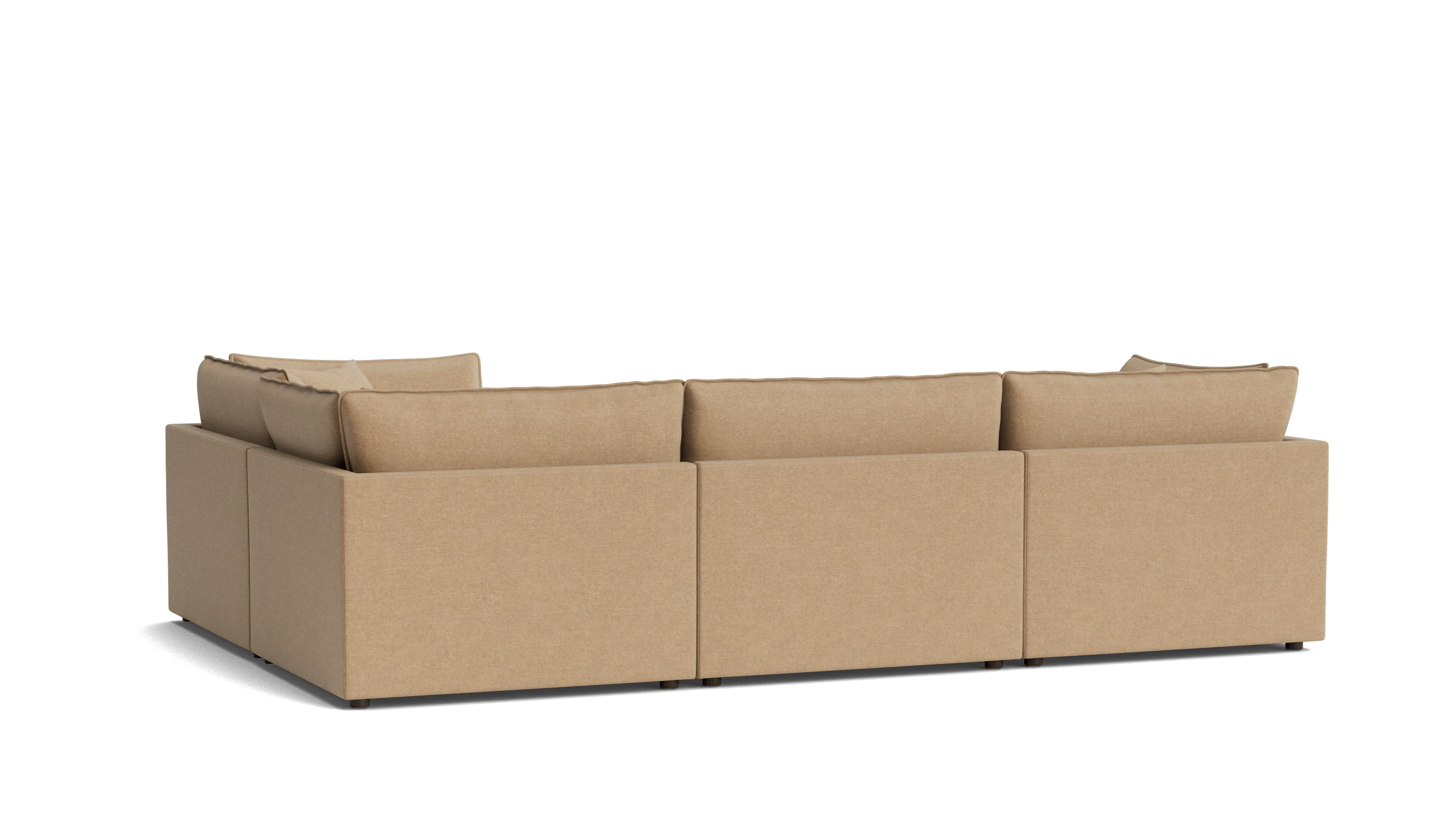 Chill Time 4-Piece Modular Sectional Closed, Hazelnut - Image 5