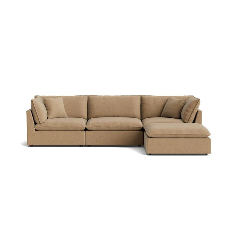 Chill Time 4-Piece Modular Sectional, Hazelnut