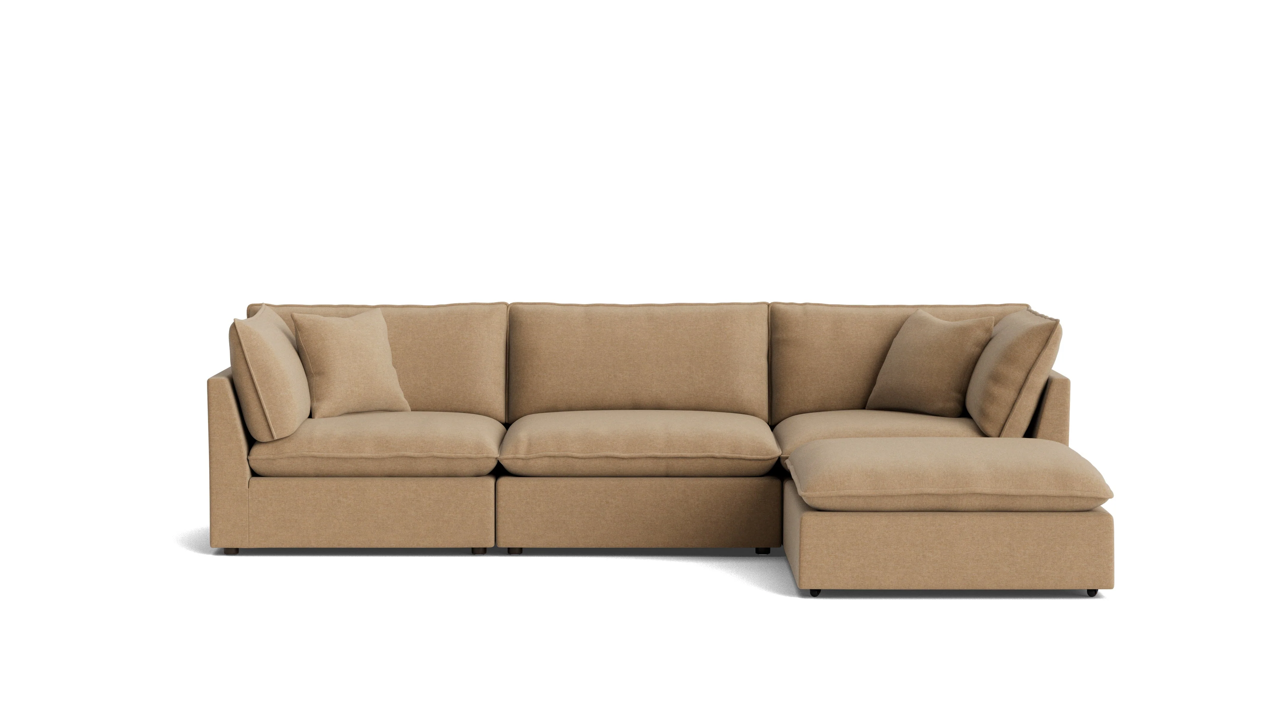Chill Time 4-Piece Modular Sectional, Hazelnut - Image 2