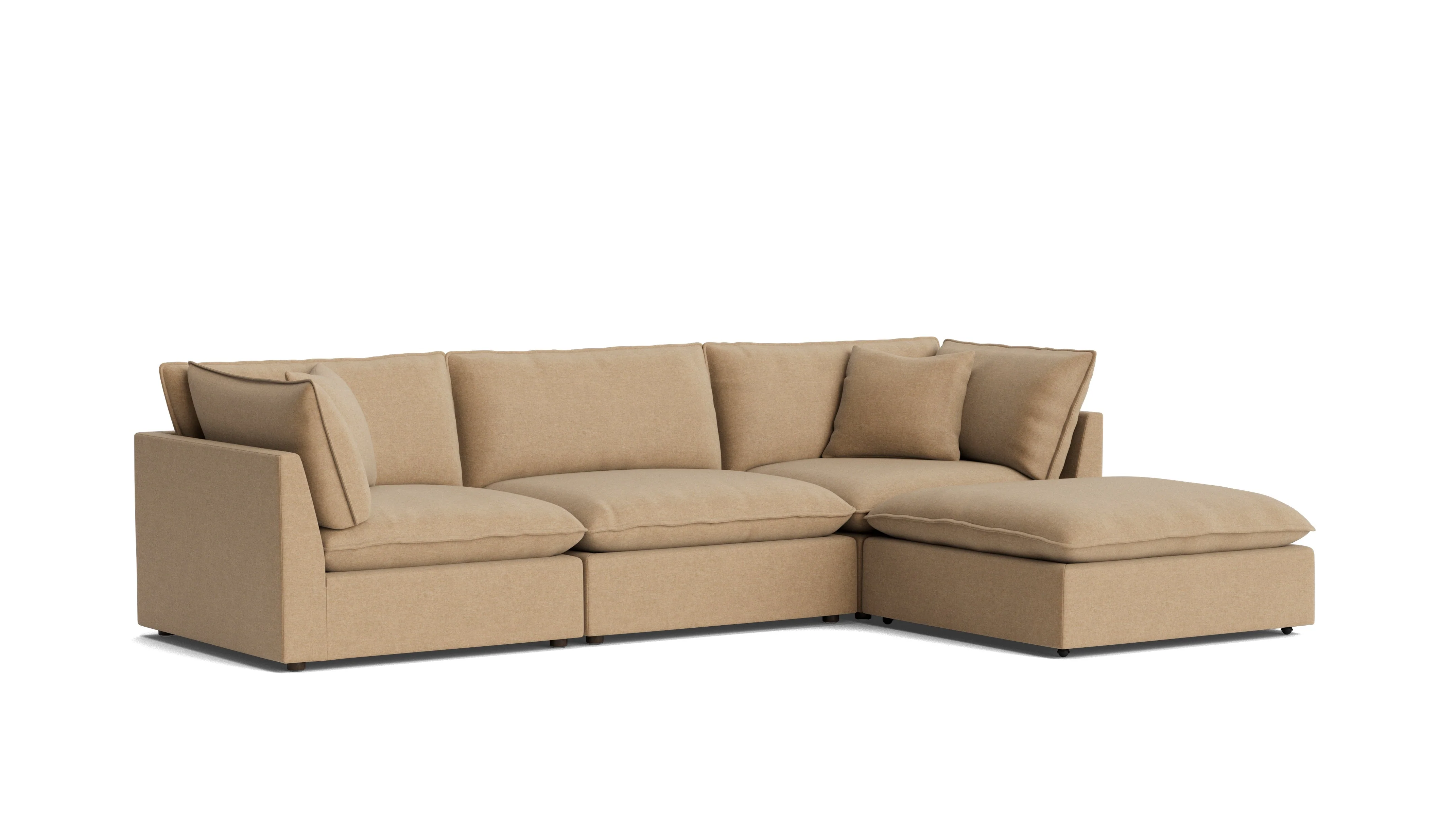 Chill Time 4-Piece Modular Sectional, Hazelnut - Image 3