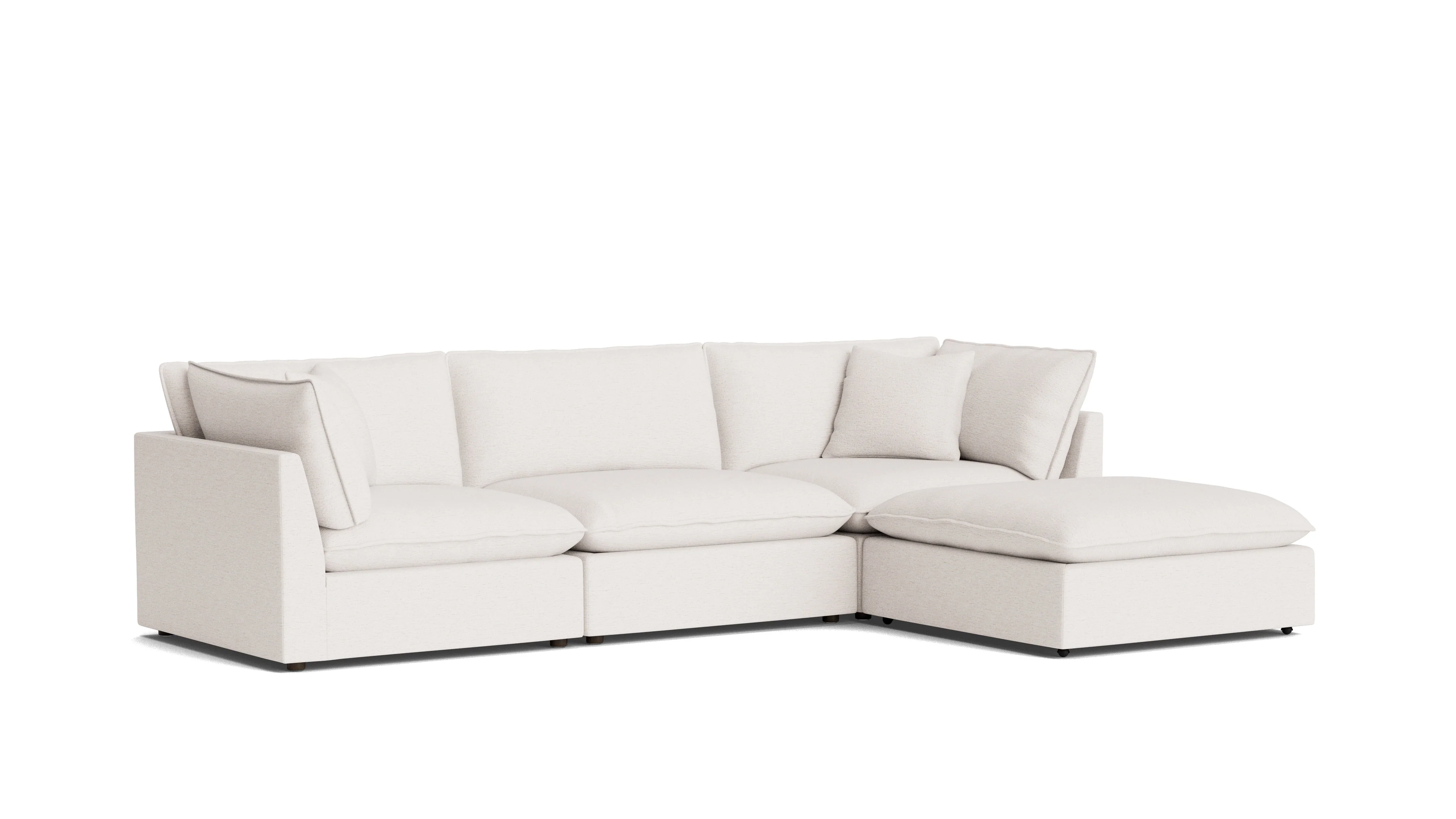 Chill Time 4-Piece Modular Sectional, Nomad Snow - Image 3