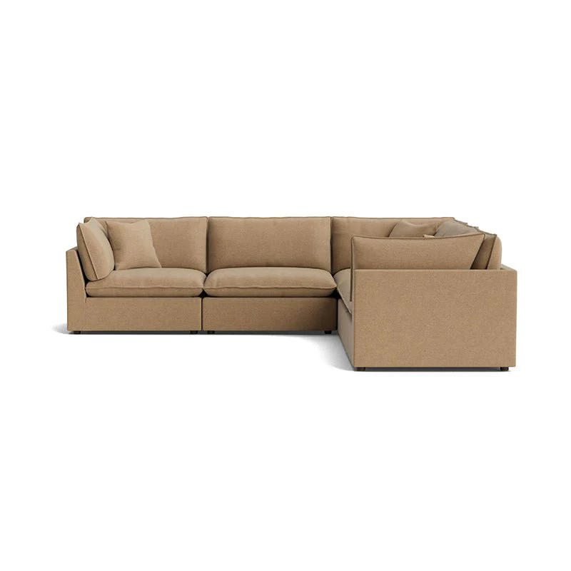 Chill Time 5-Piece Modular Sectional Closed, Hazelnut