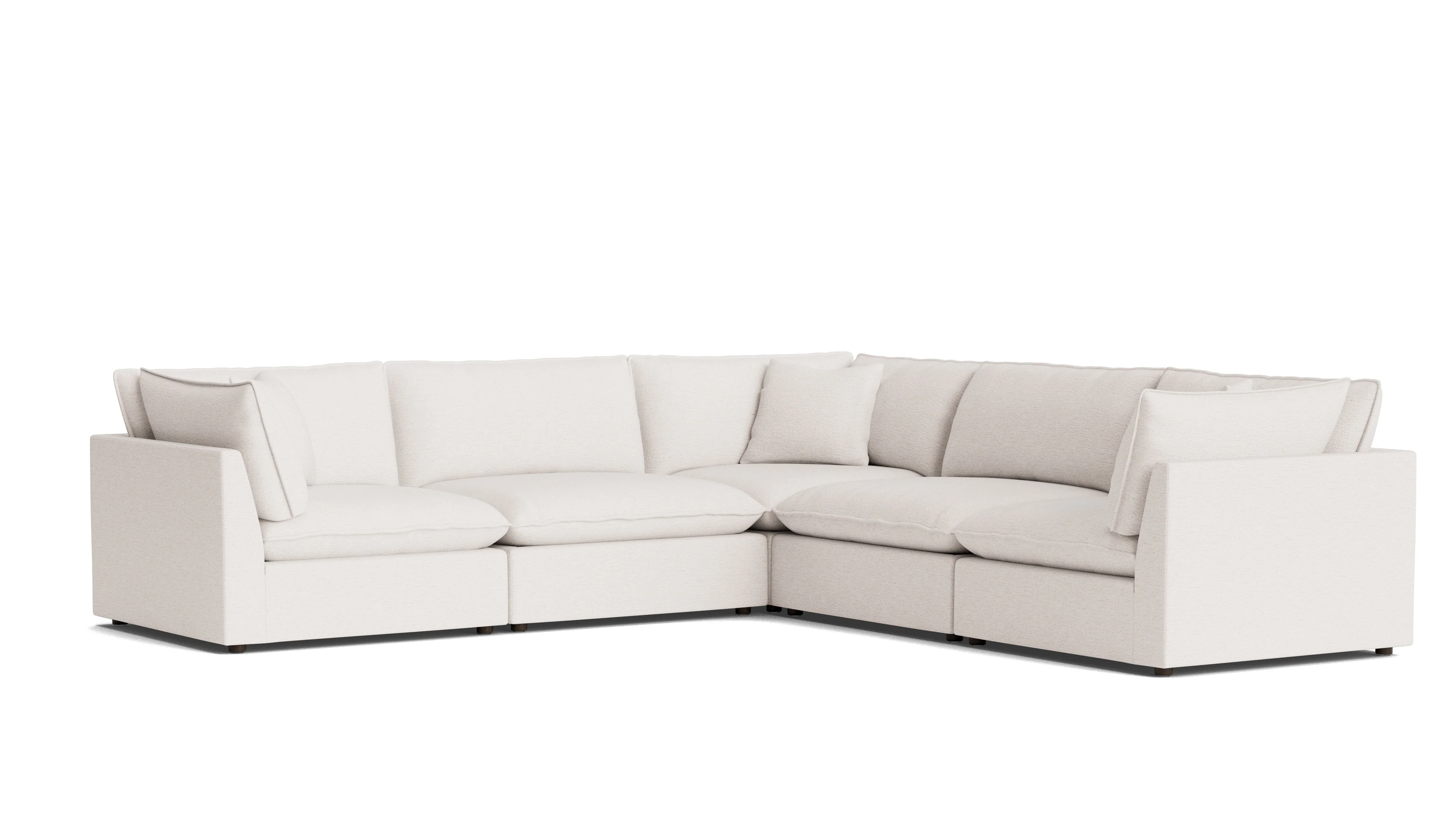Chill Time 5-Piece Modular Sectional Closed, Nomad Snow - Image 3