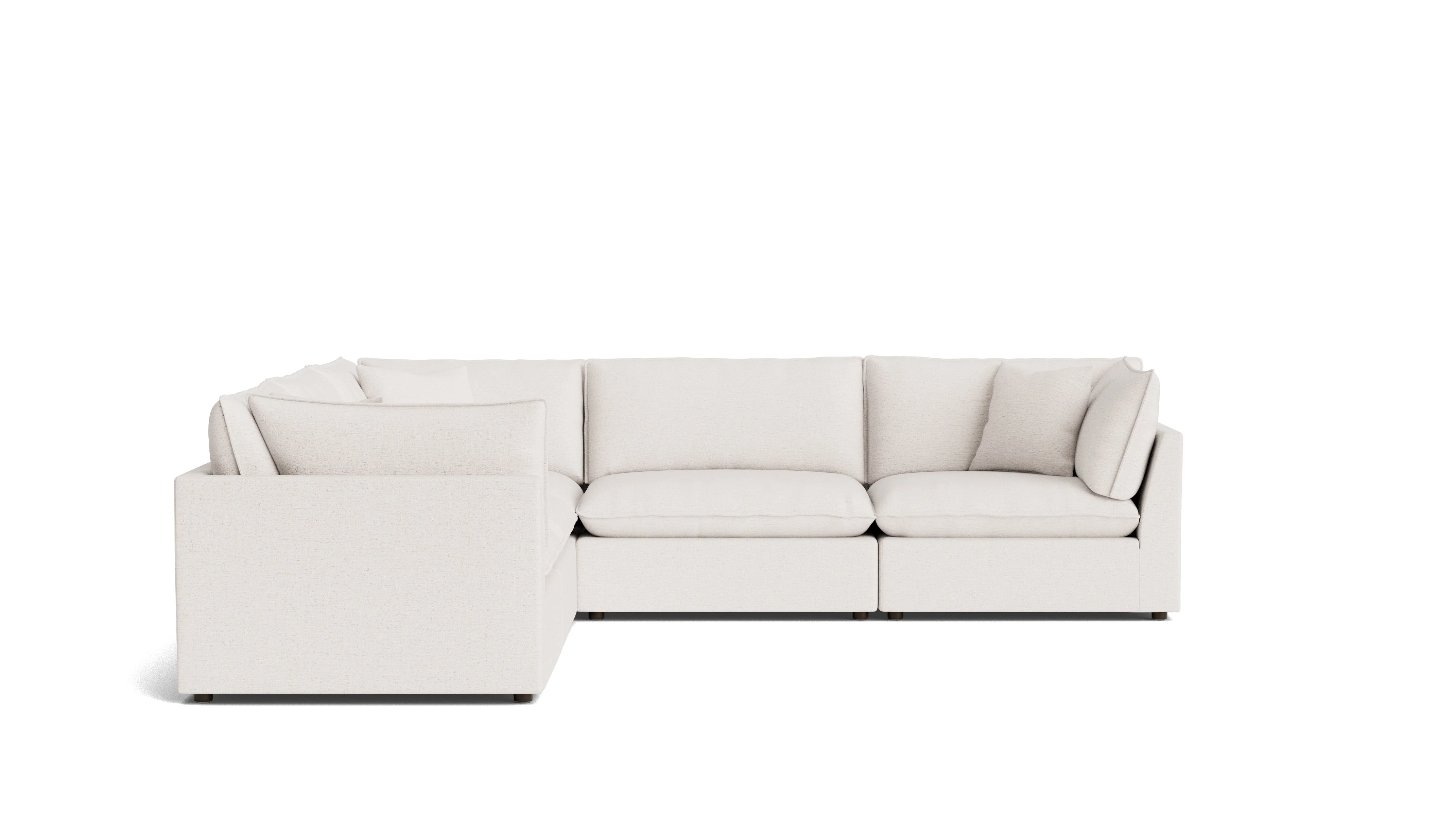 Chill Time 5-Piece Modular Sectional Closed, Nomad Snow - Image 4