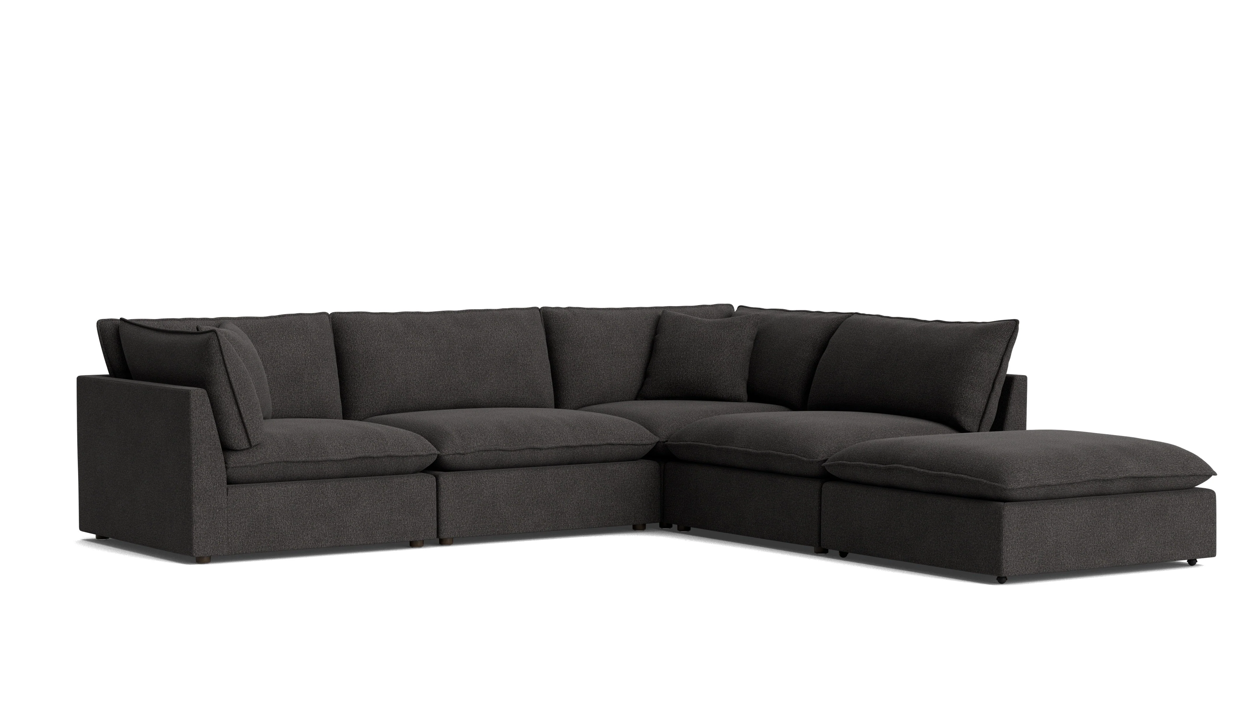 Chill Time 5-Piece Modular Sectional, Dark Shadow - Image 3