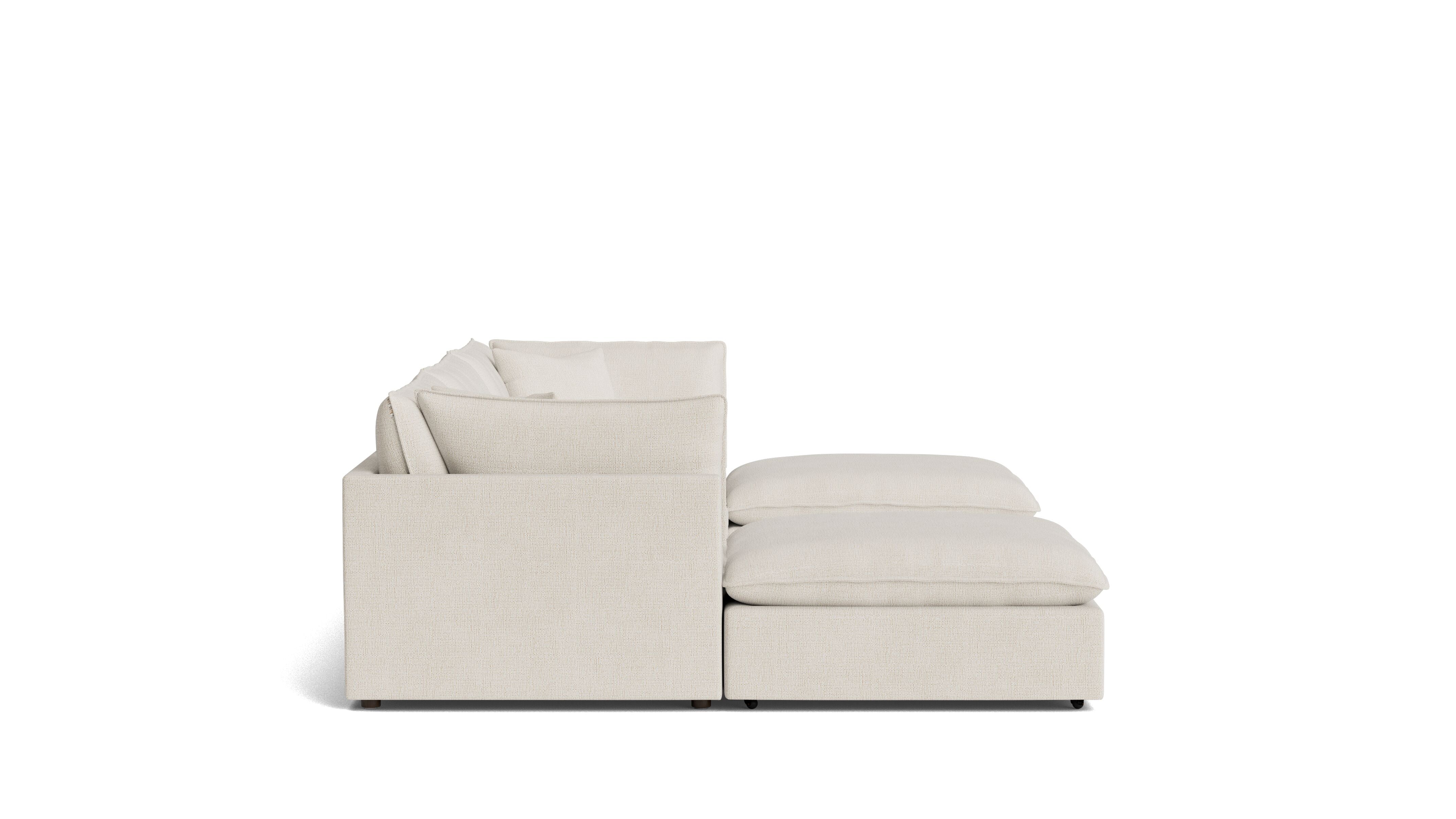 Chill Time 5-Piece Modular U-Shaped Sectional, Birch - Image 5