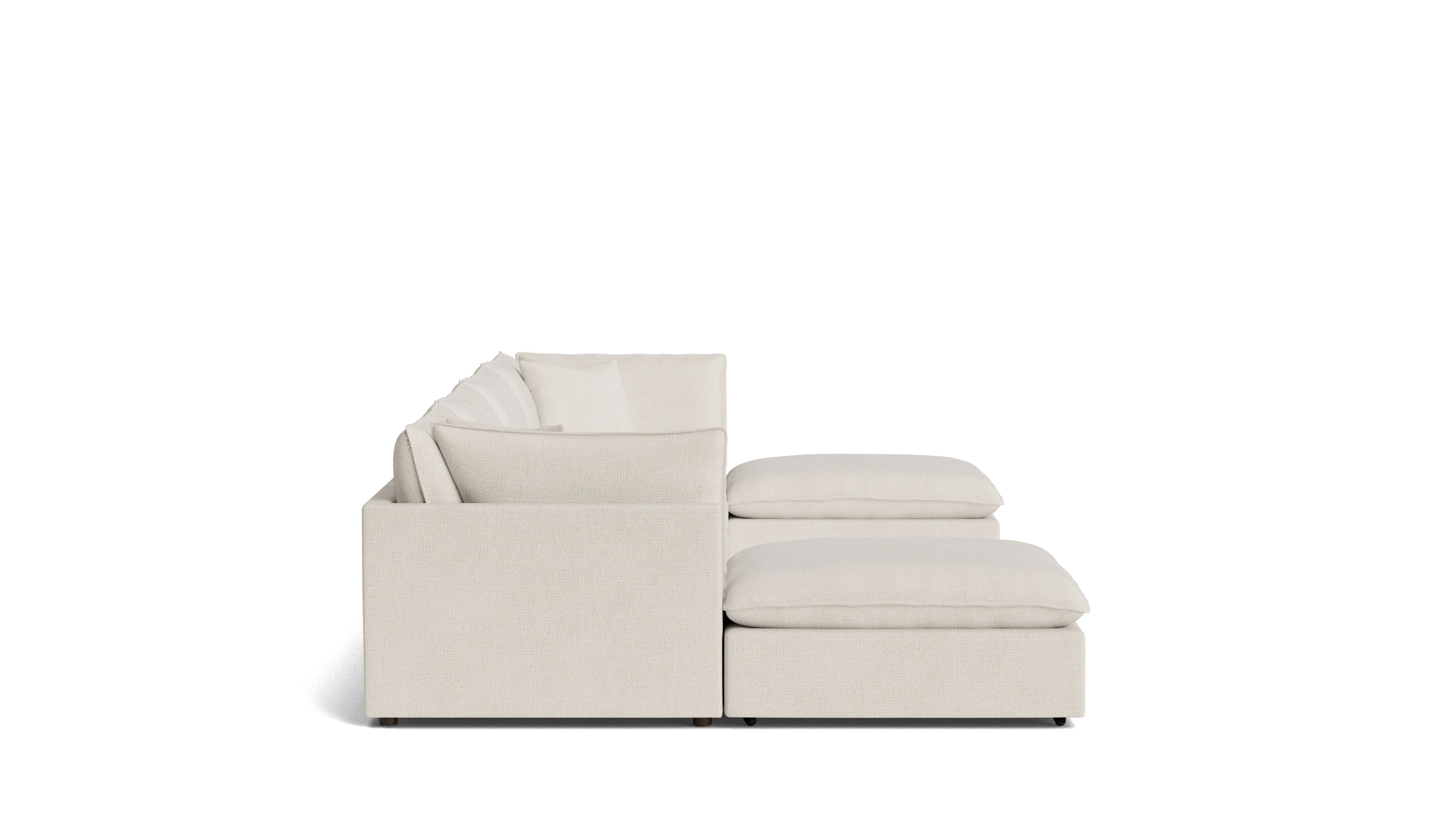 Chill Time 6-Piece Modular U-Shaped Sectional, Birch - Image 5