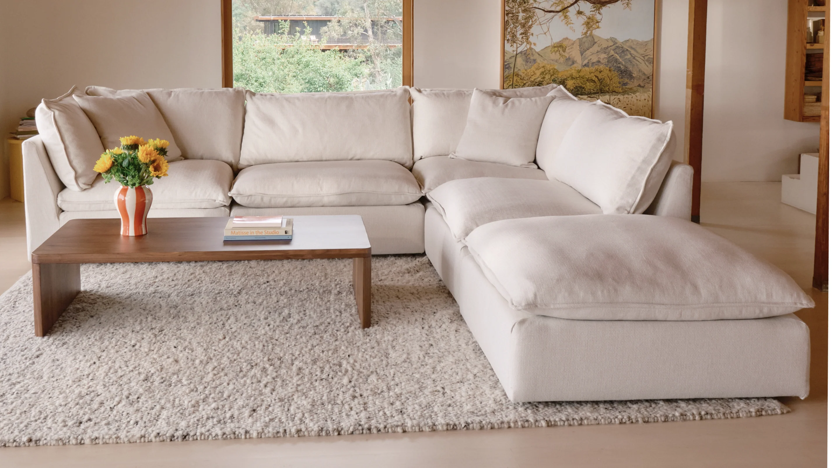 Chill Time 6-Piece Modular U-Shaped Sectional, Birch - Image 8