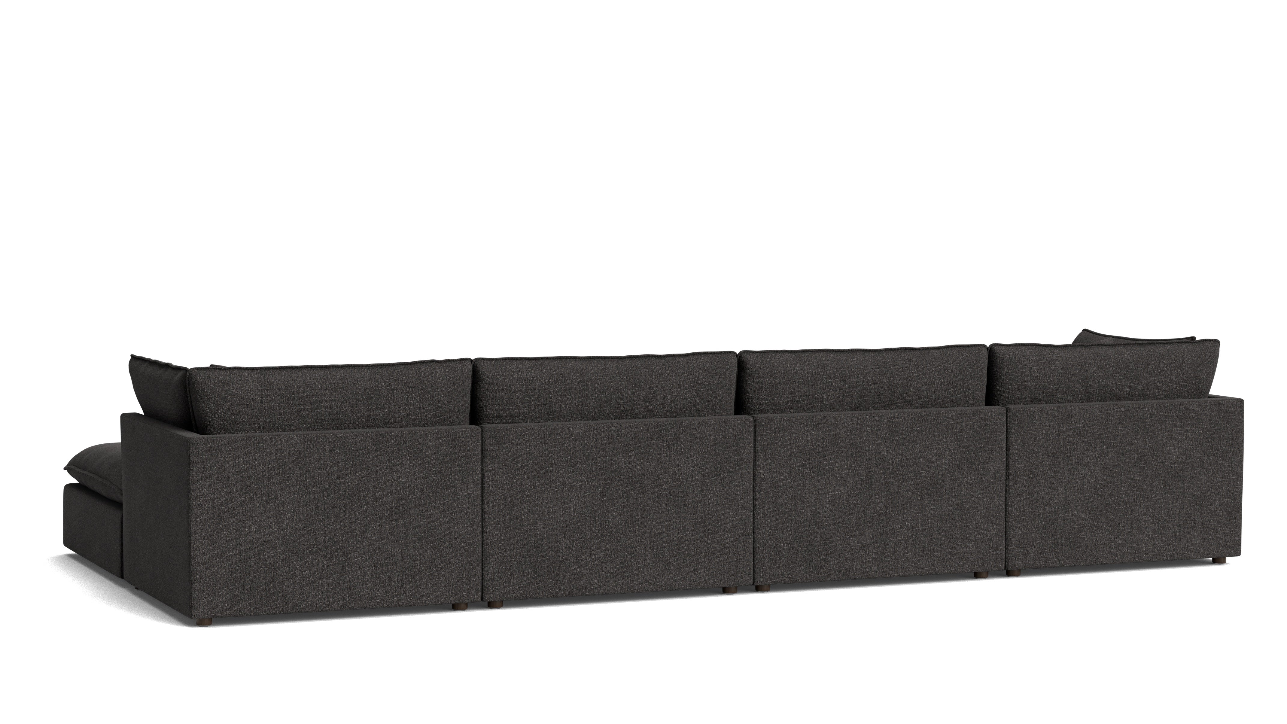 Chill Time 6-Piece Modular U-Shaped Sectional, Dark Shadow - Image 5
