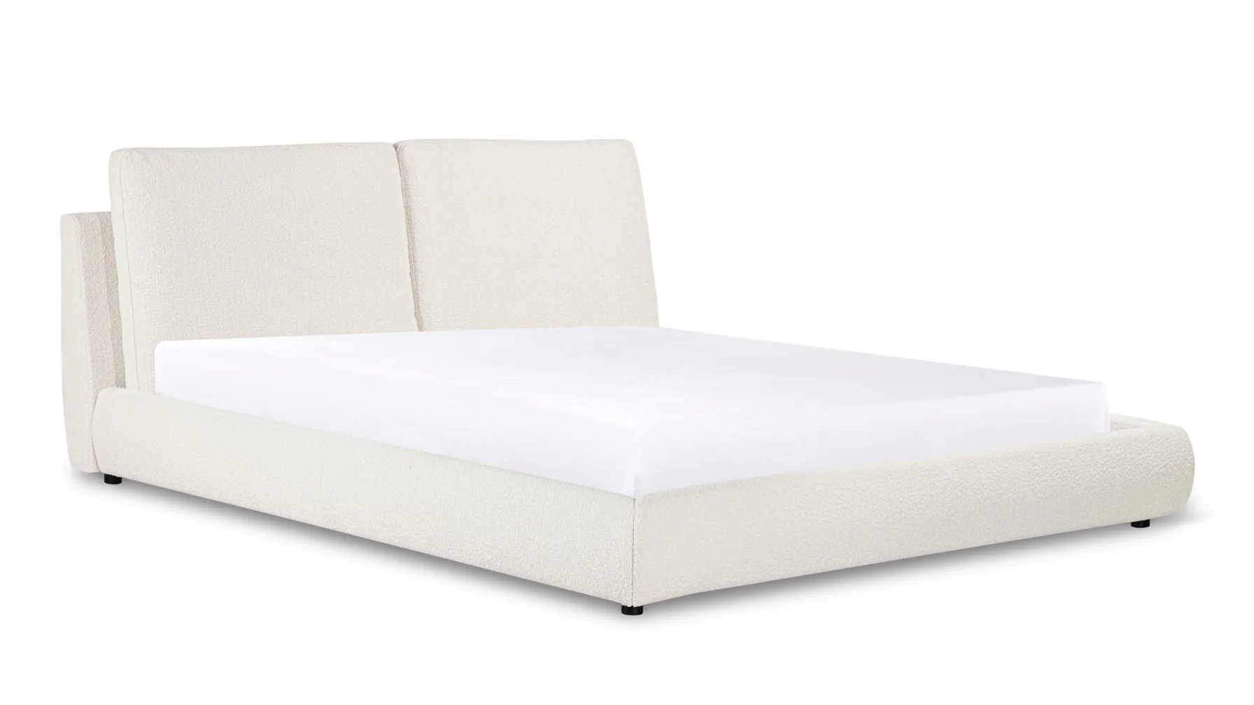 Cloud Bed, King, Cream Boucle - Image 6