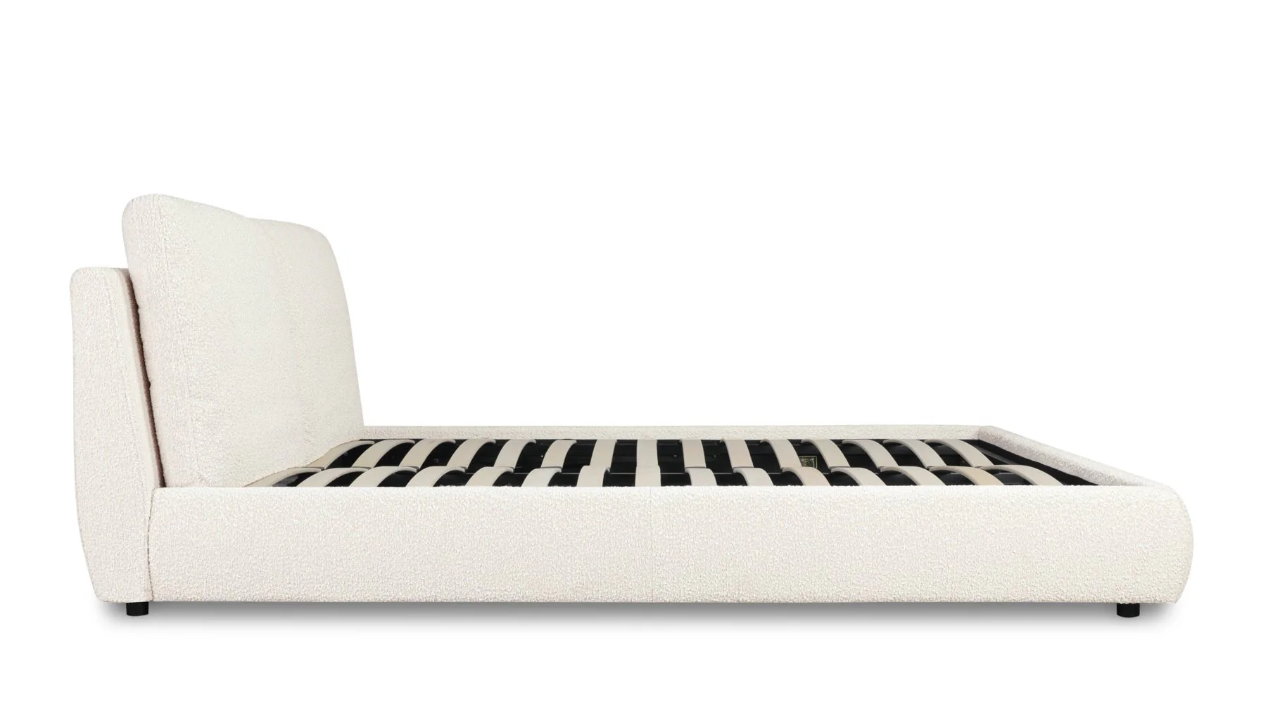Cloud Bed with Storage, King, Cream Boucle - Image 10