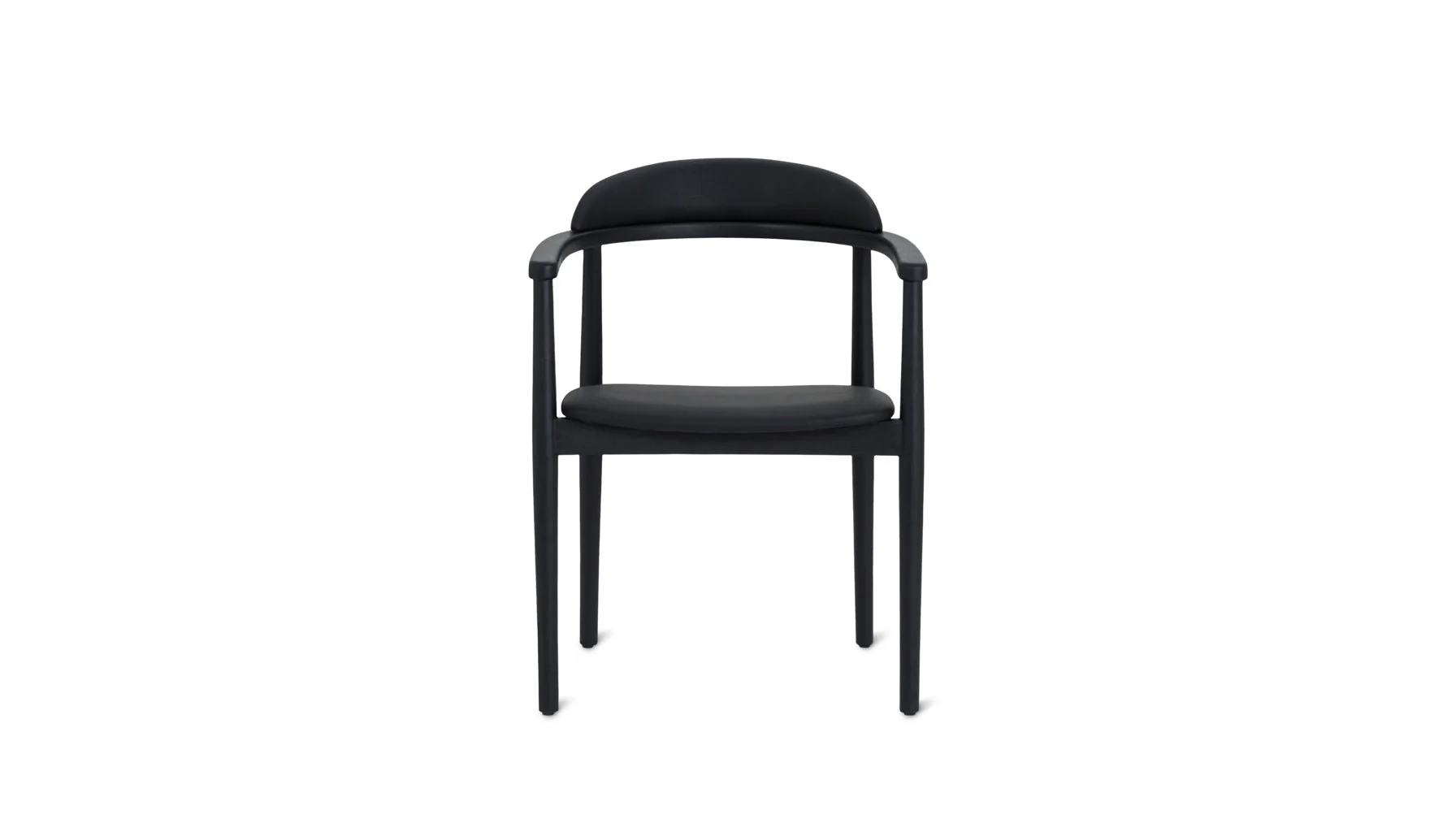 Count On Me Dining Chair, Black Oak, Black Seat - Image 5