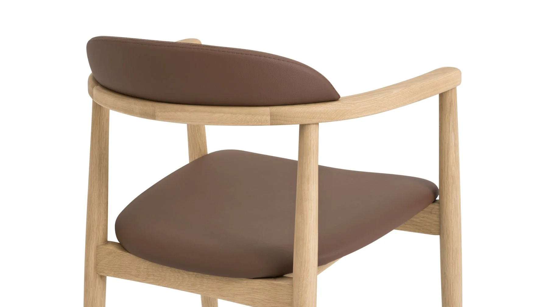 Count On Me Dining Chair, Oak, Brown Seat - Image 9