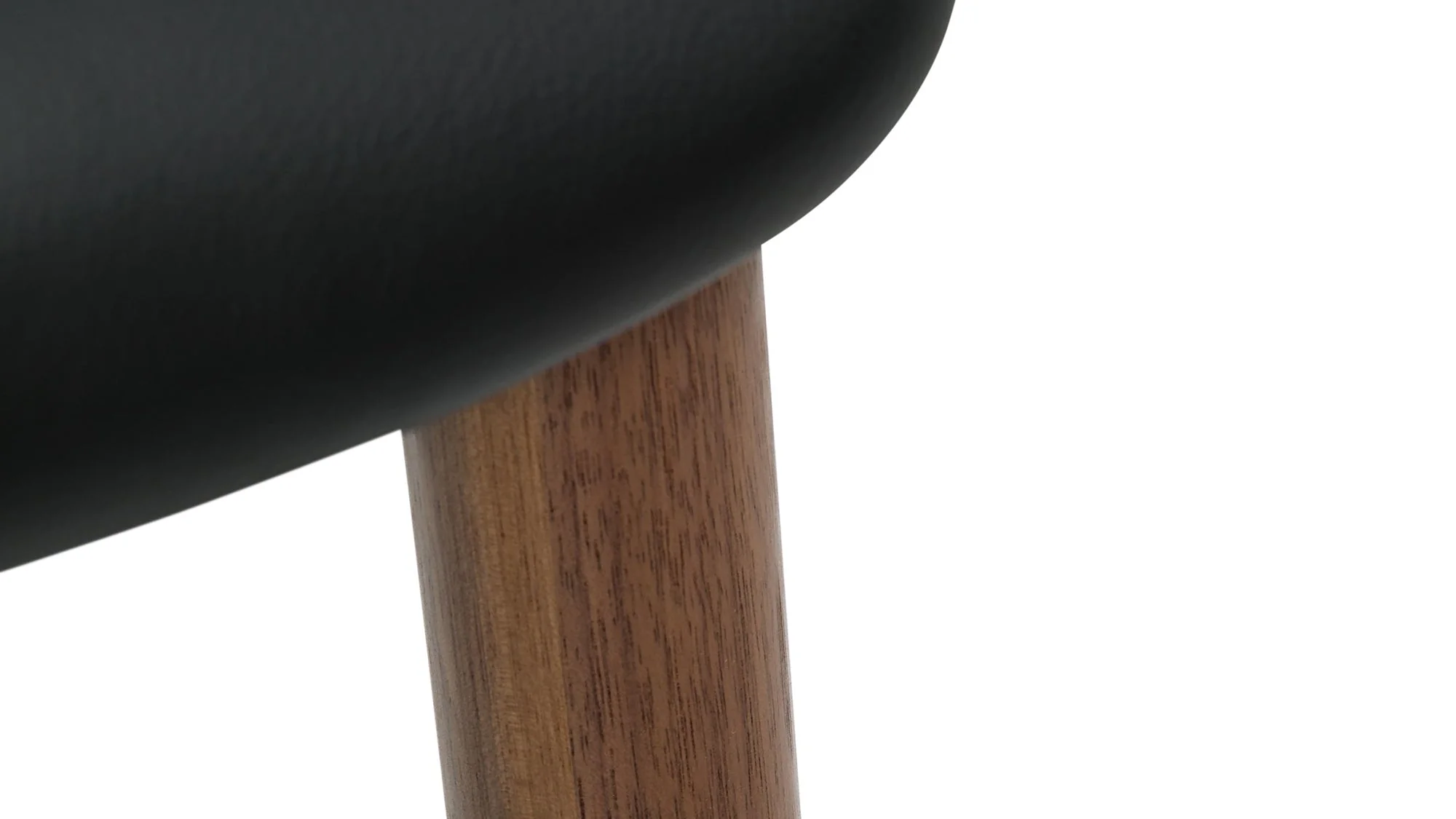 Dine In Counter Stool, Walnut/Black Leather - Image 7