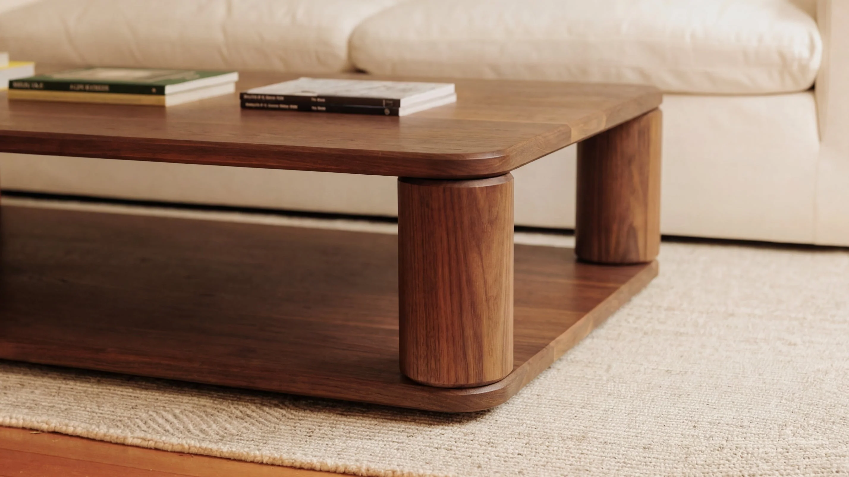 Double Feature Coffee Table, Large, American Walnut - Image 4