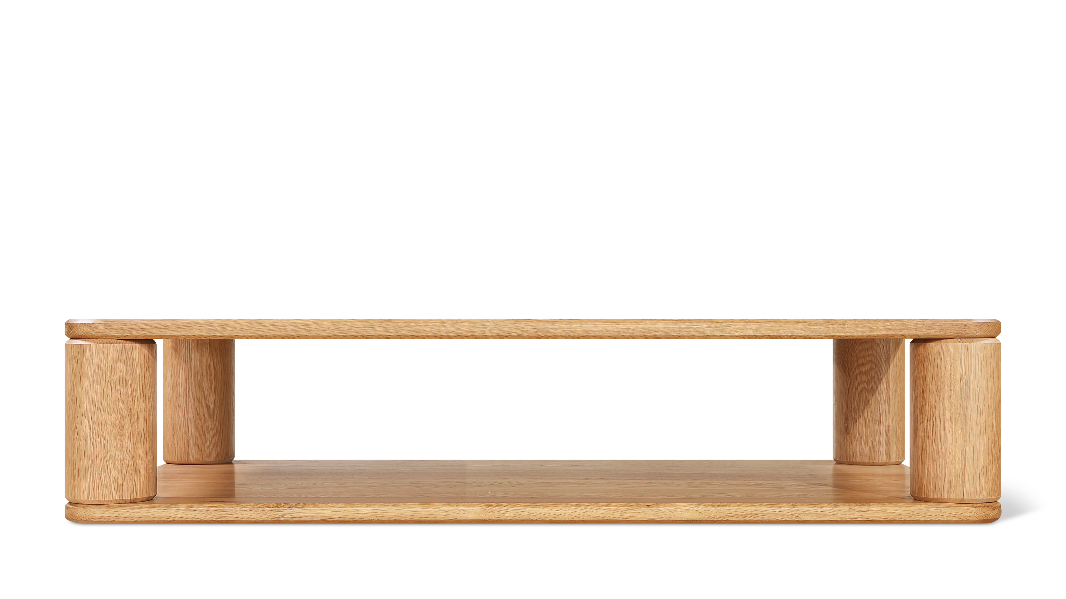 Double Feature Coffee Table, Large, Oak - Image 5
