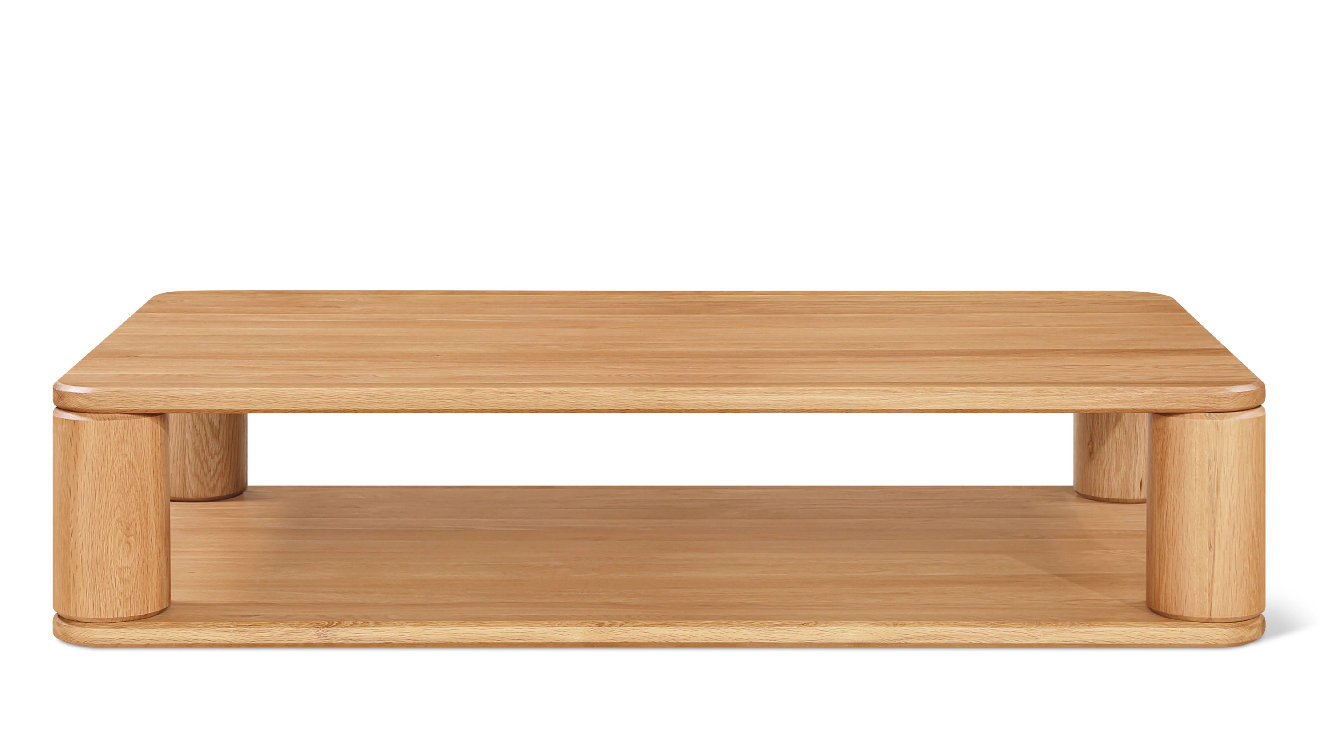 Double Feature Coffee Table, Large, Oak - Image 6