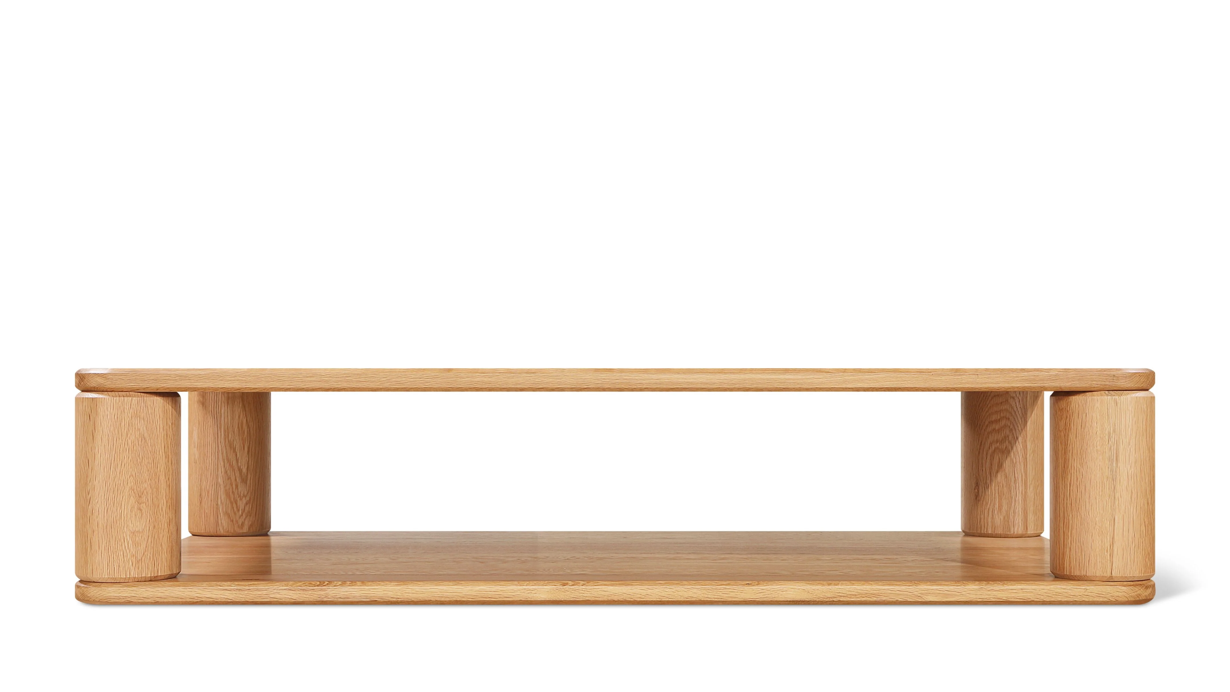 Double Feature Coffee Table, Large, Oak - Image 7