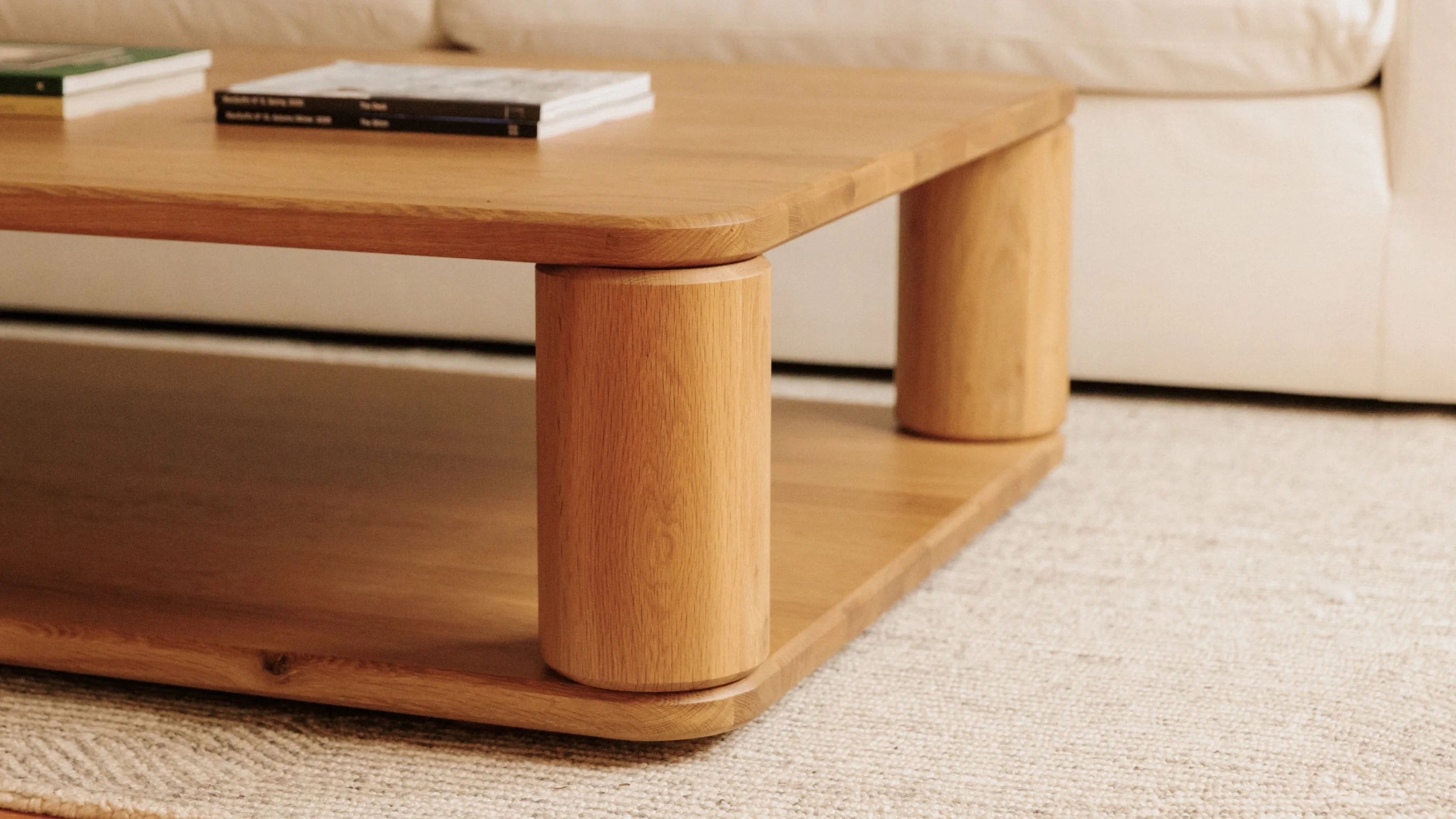 Double Feature Coffee Table, Regular, Oak - Image 3