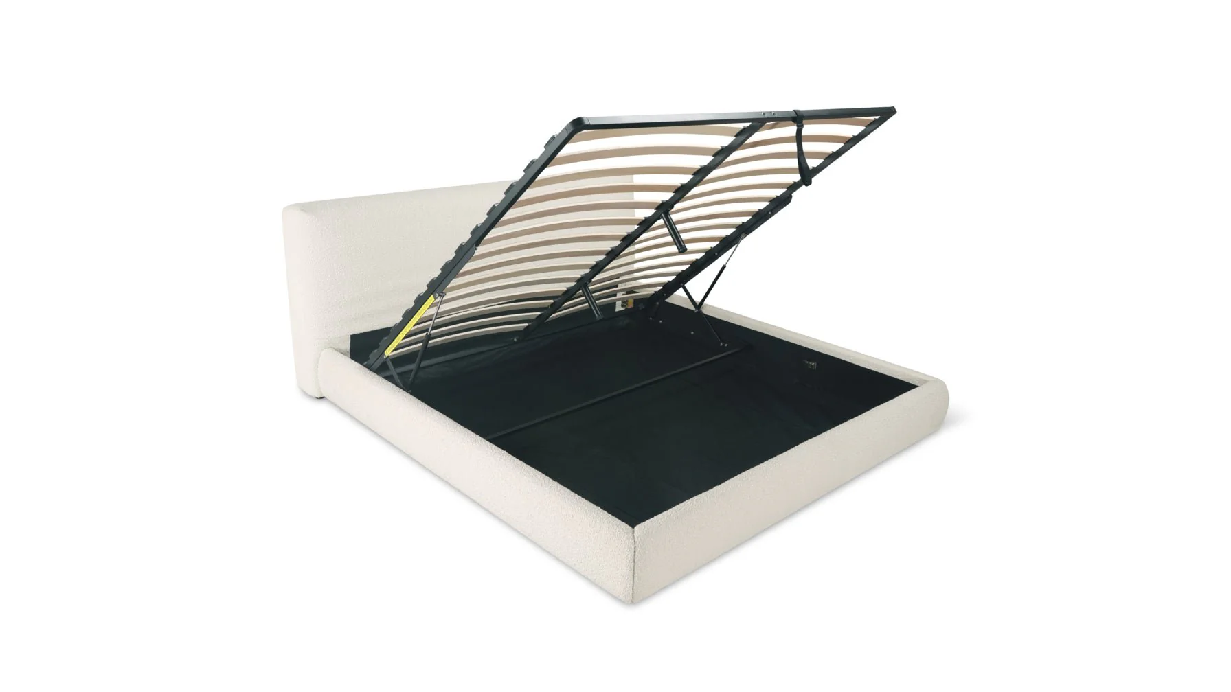 Dream Storage Bed, King, Cream Boucle - Image 8
