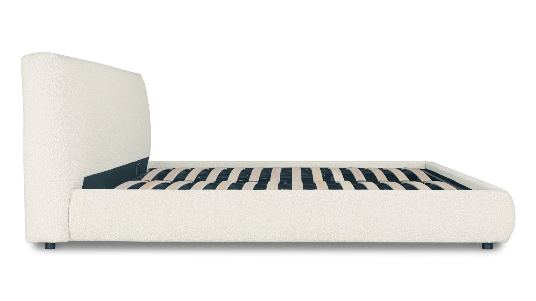 Dream Storage Bed, Queen, Cream Boucle - Image 8