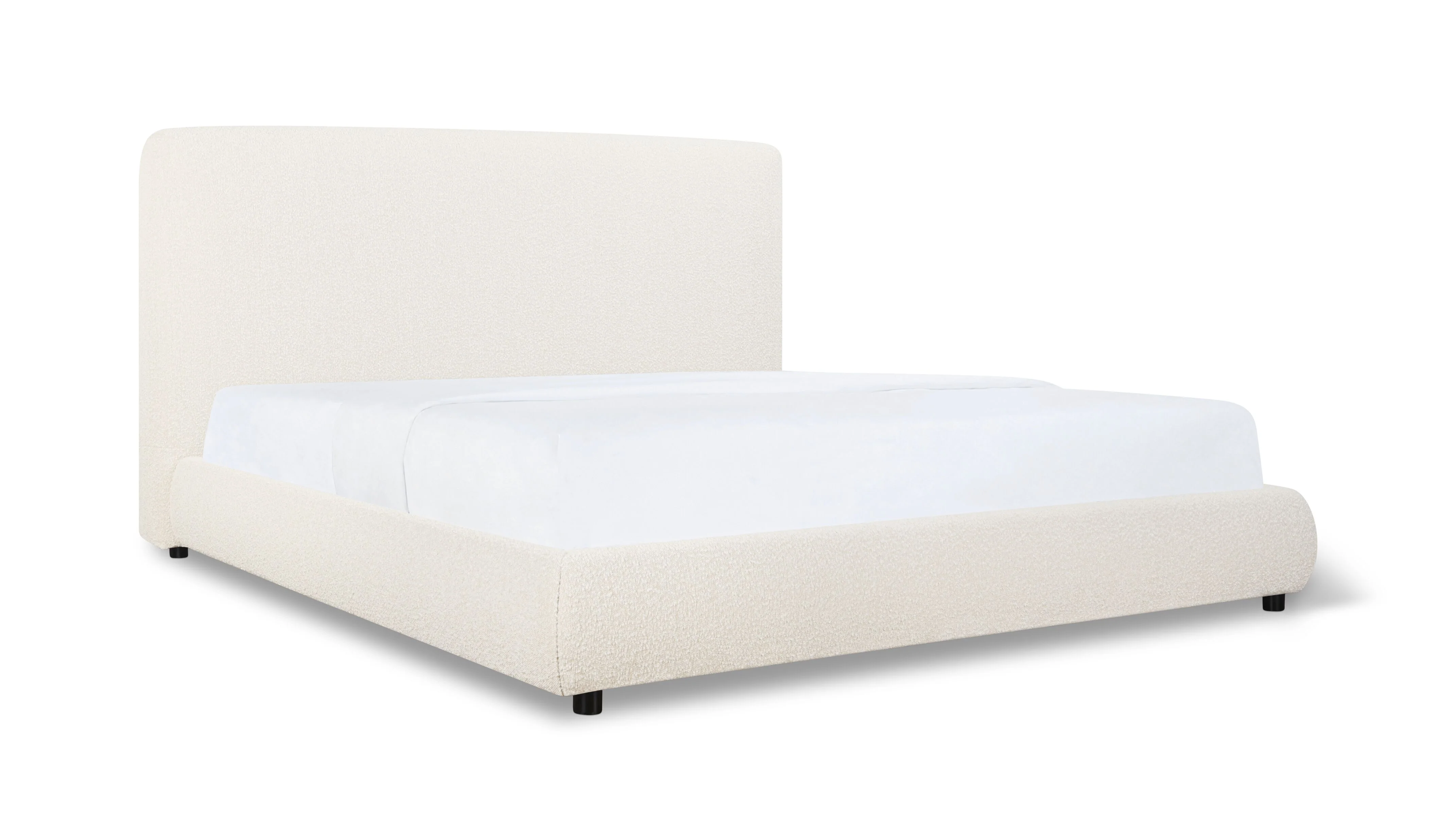 Dream Storage Bed With Tall Headboard, King, Cream Boucle - Image 4