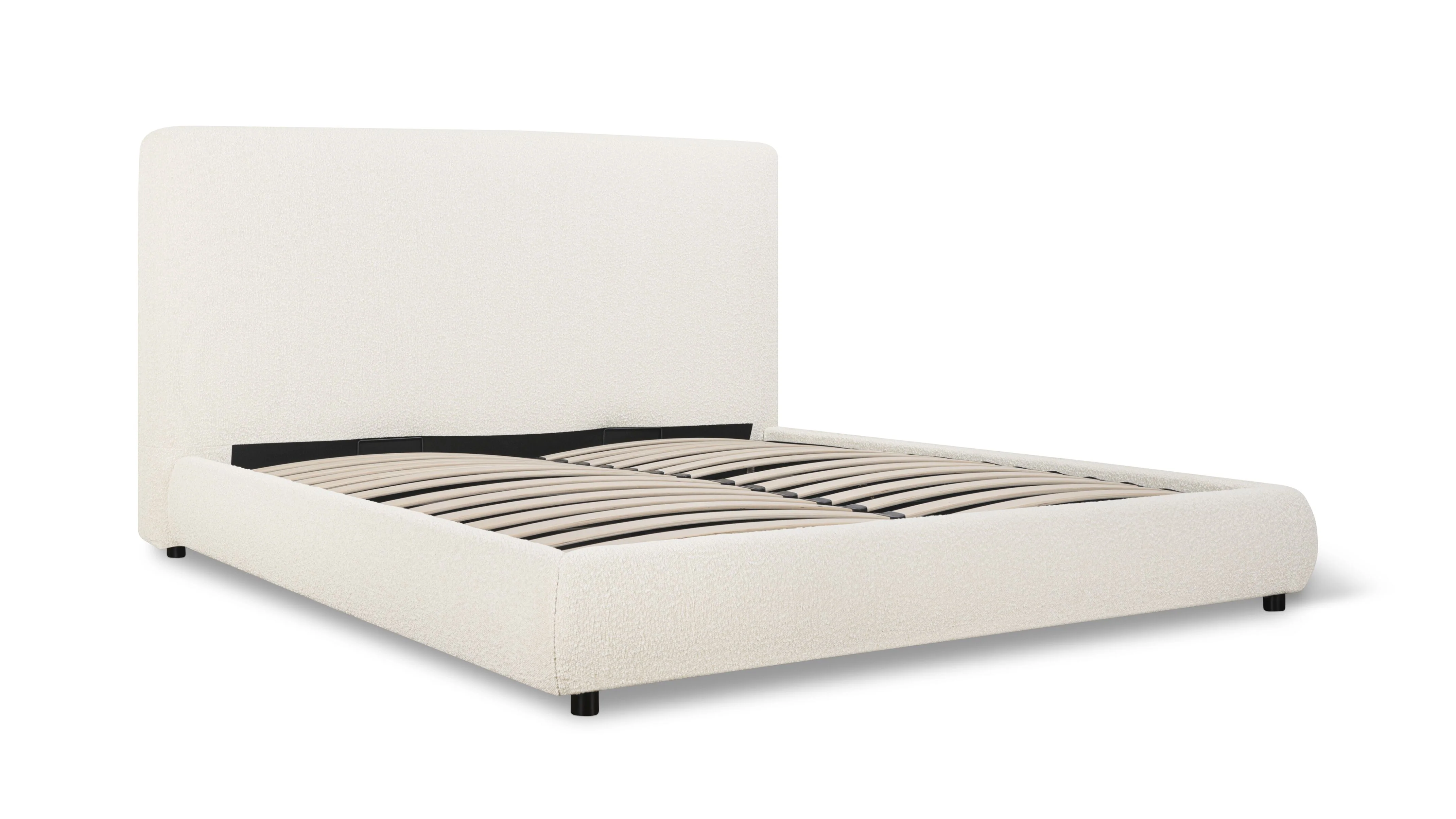 Dream Storage Bed With Tall Headboard, King, Cream Boucle - Image 5