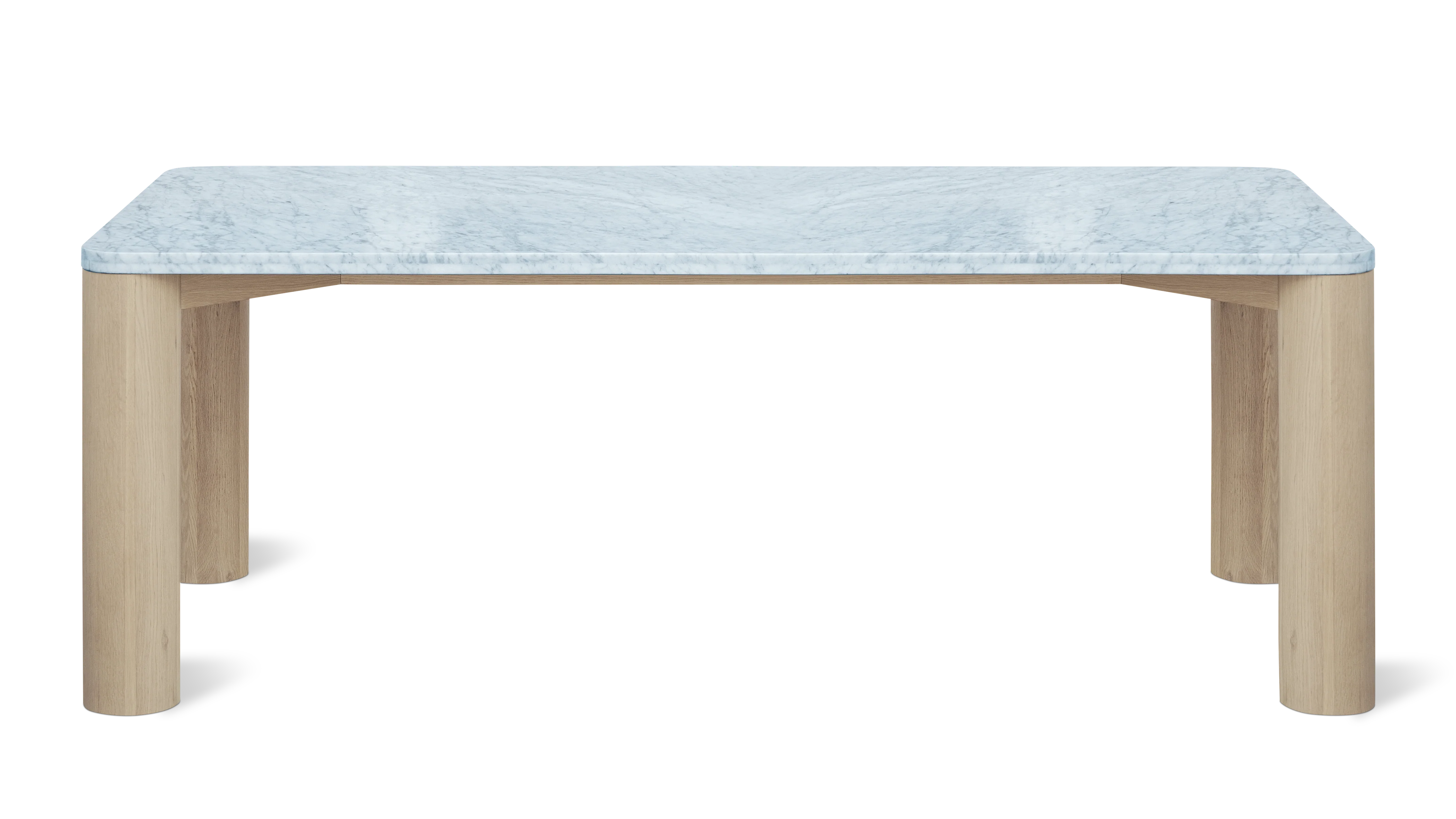 Field Dining Table, Seats 6-8 People, Oak/Carrara Marble - Image 4