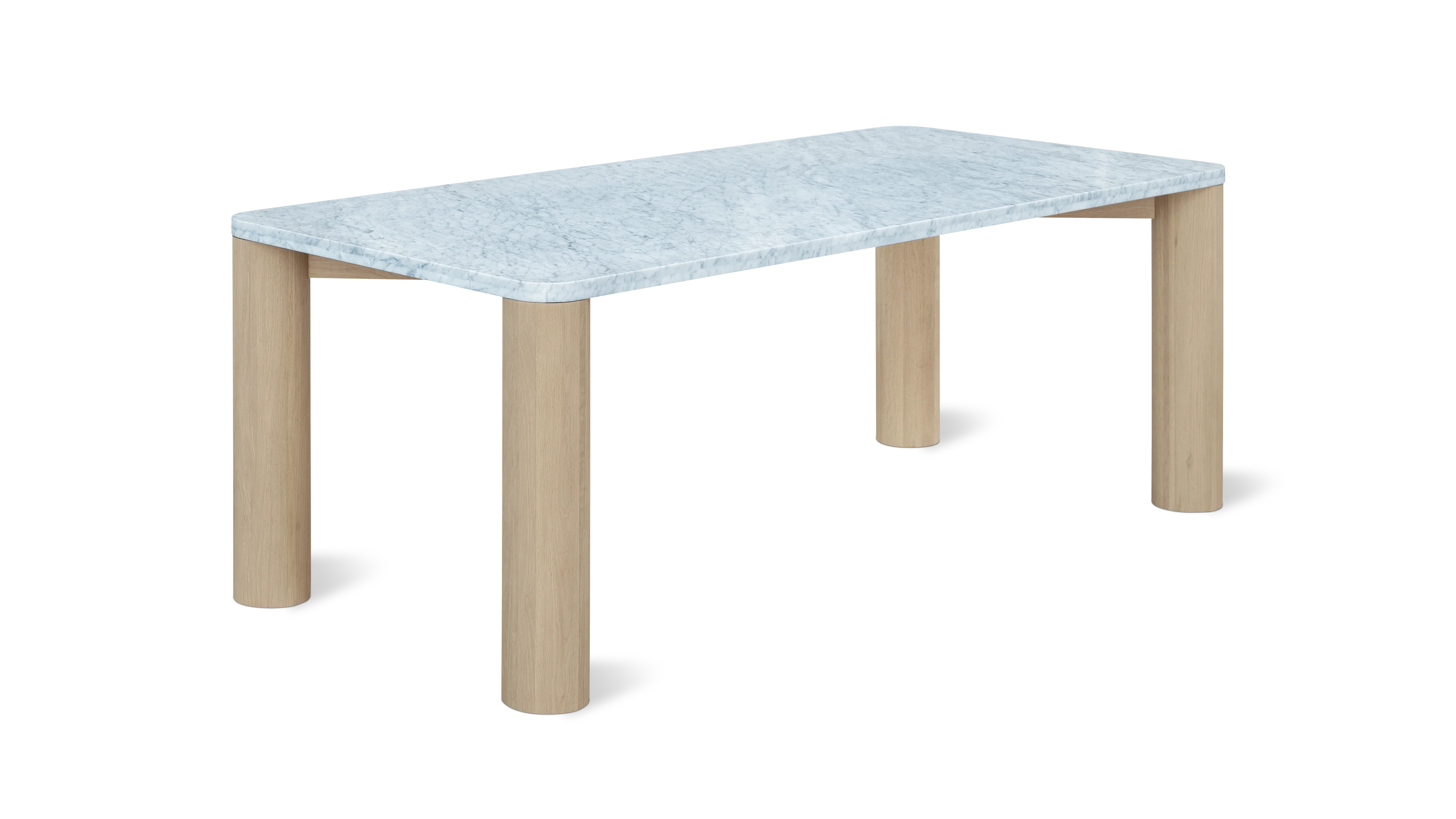 Field Dining Table, Seats 6-8 People, Oak/Carrara Marble - Image 5