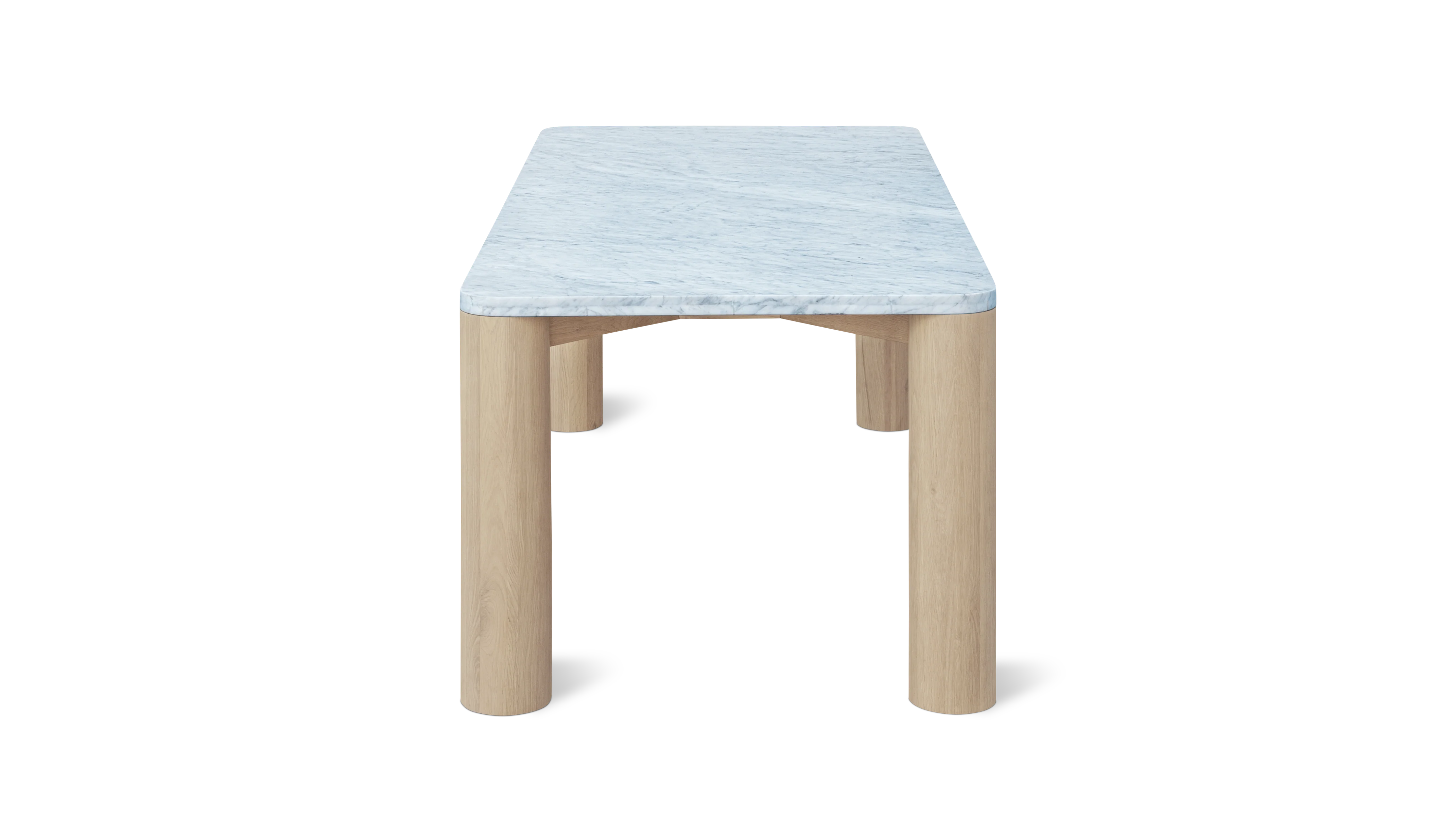 Field Dining Table, Seats 6-8 People, Oak/Carrara Marble - Image 6