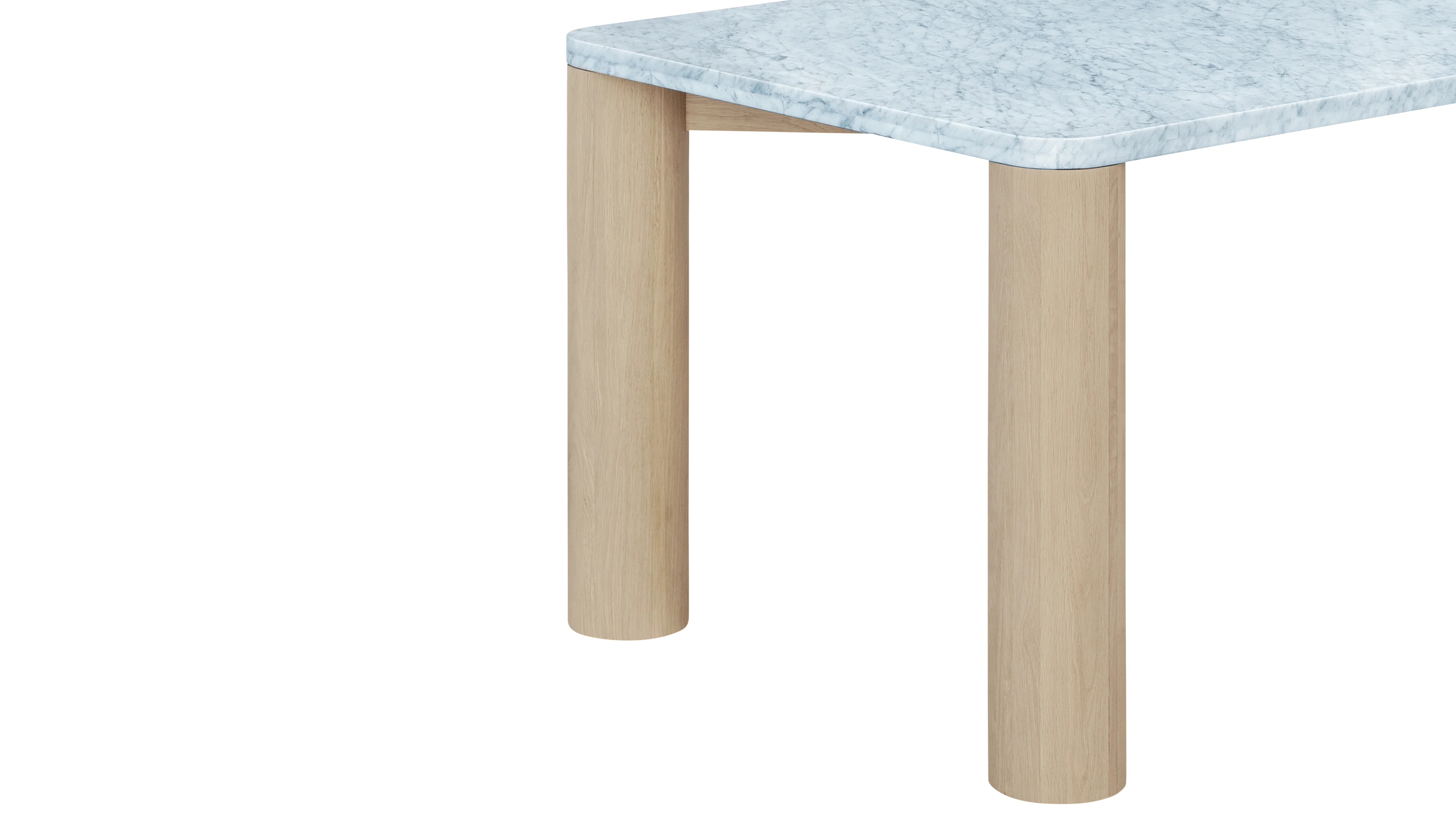 Field Dining Table, Seats 6-8 People, Oak/Carrara Marble - Image 8