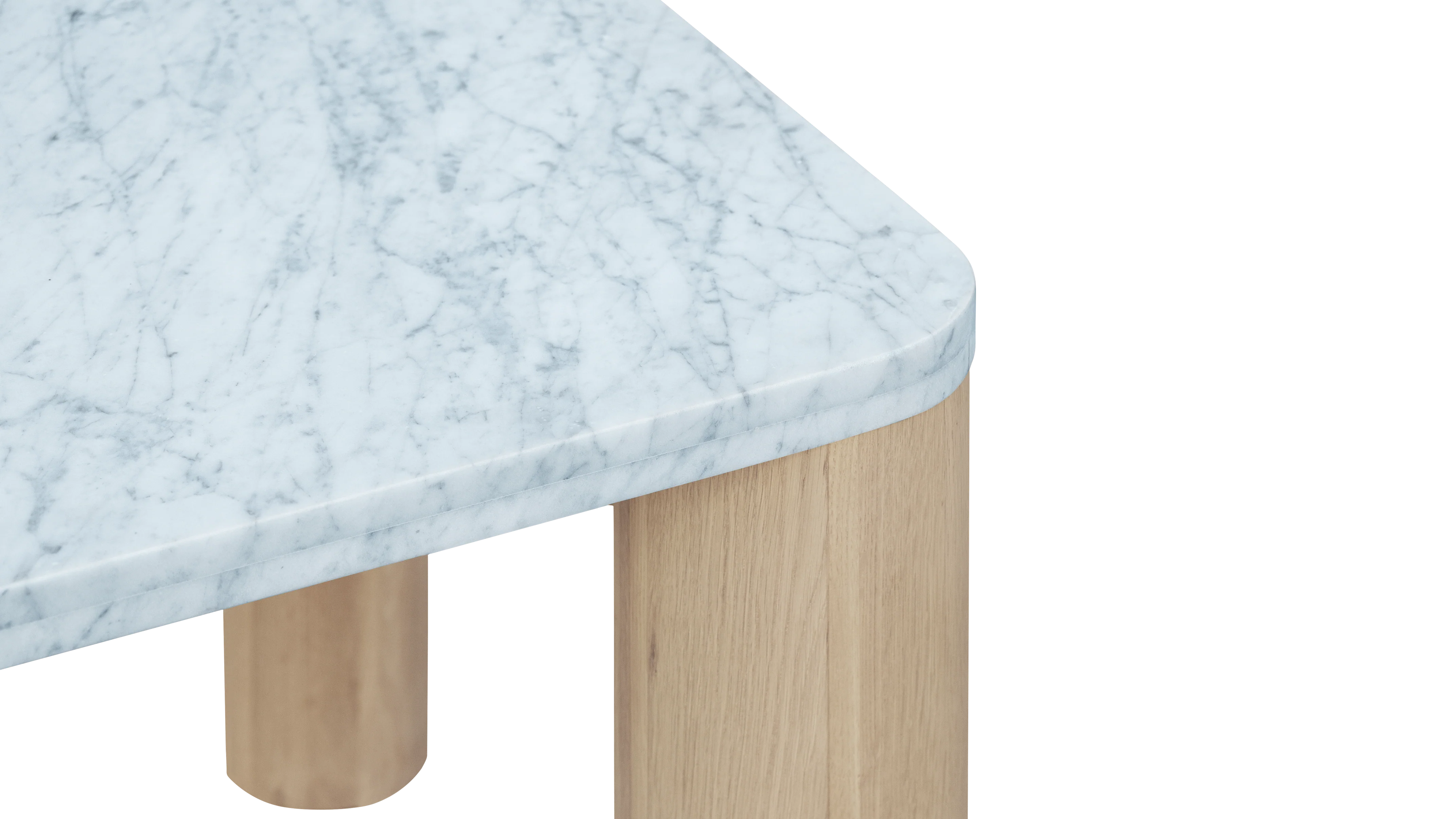 Field Dining Table, Seats 6-8 People, Oak/Carrara Marble - Image 9