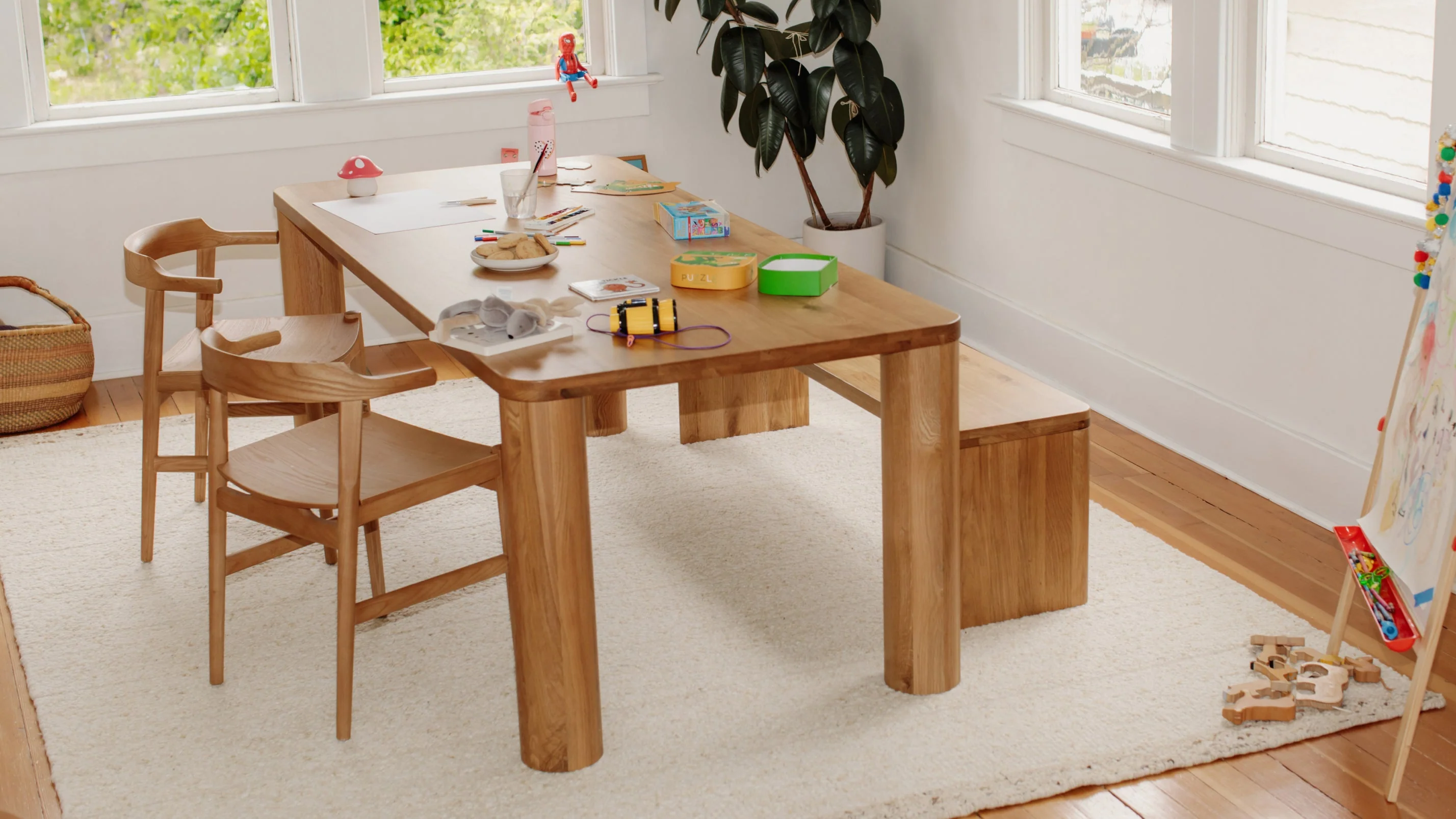 Field Dining Table, Seats 6-8 People, Oak - Image 3