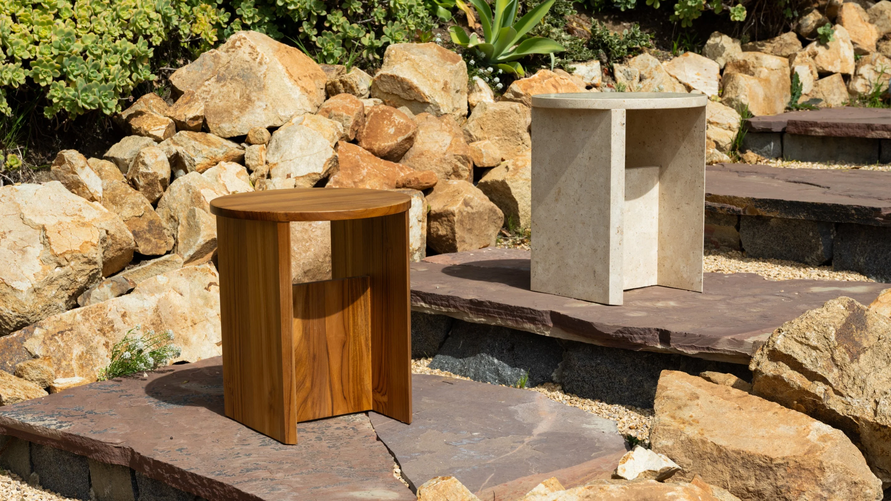 Field Stool, Teak - Image 4