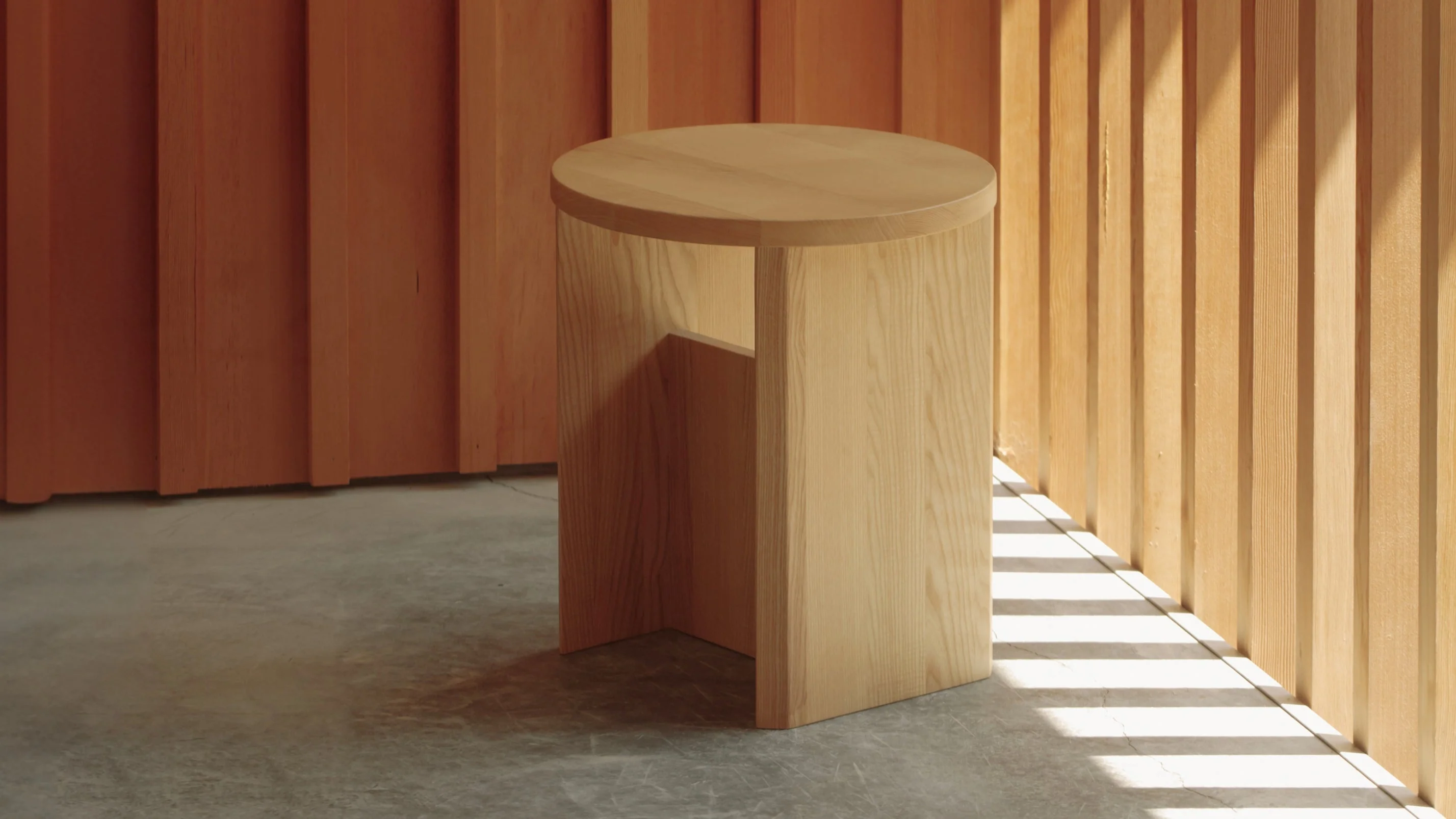 Field Stool, Oak - Image 3