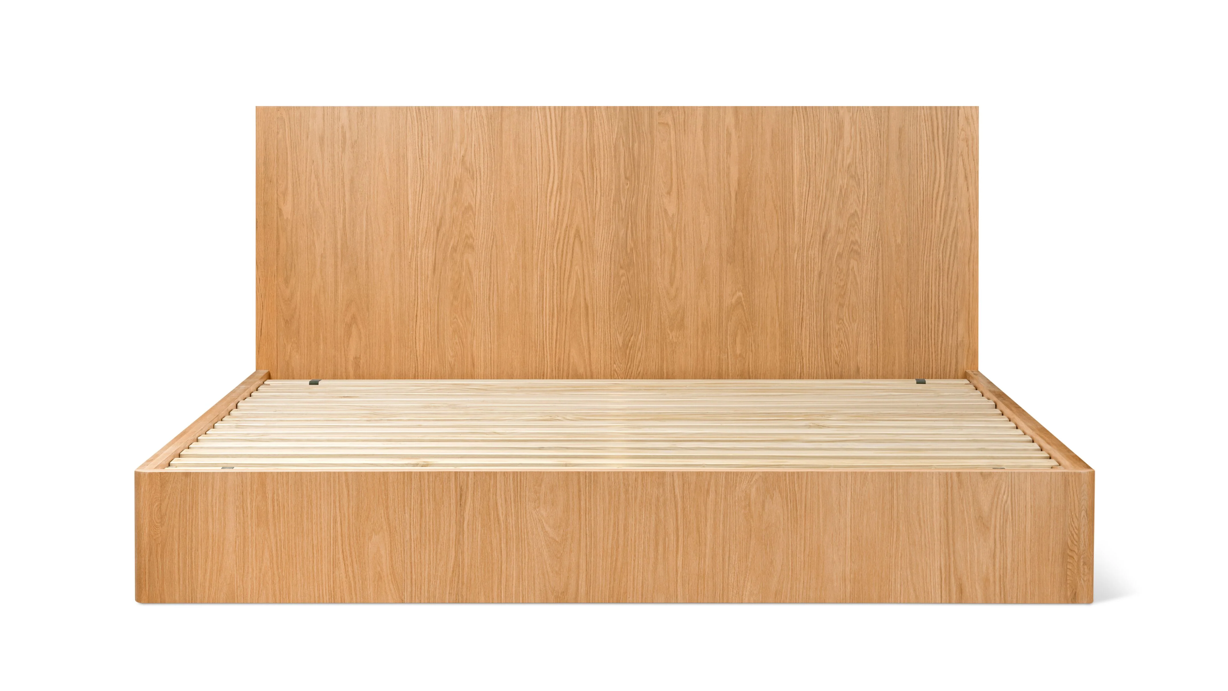 Form Storage Bed, King, White Oak - Image 10