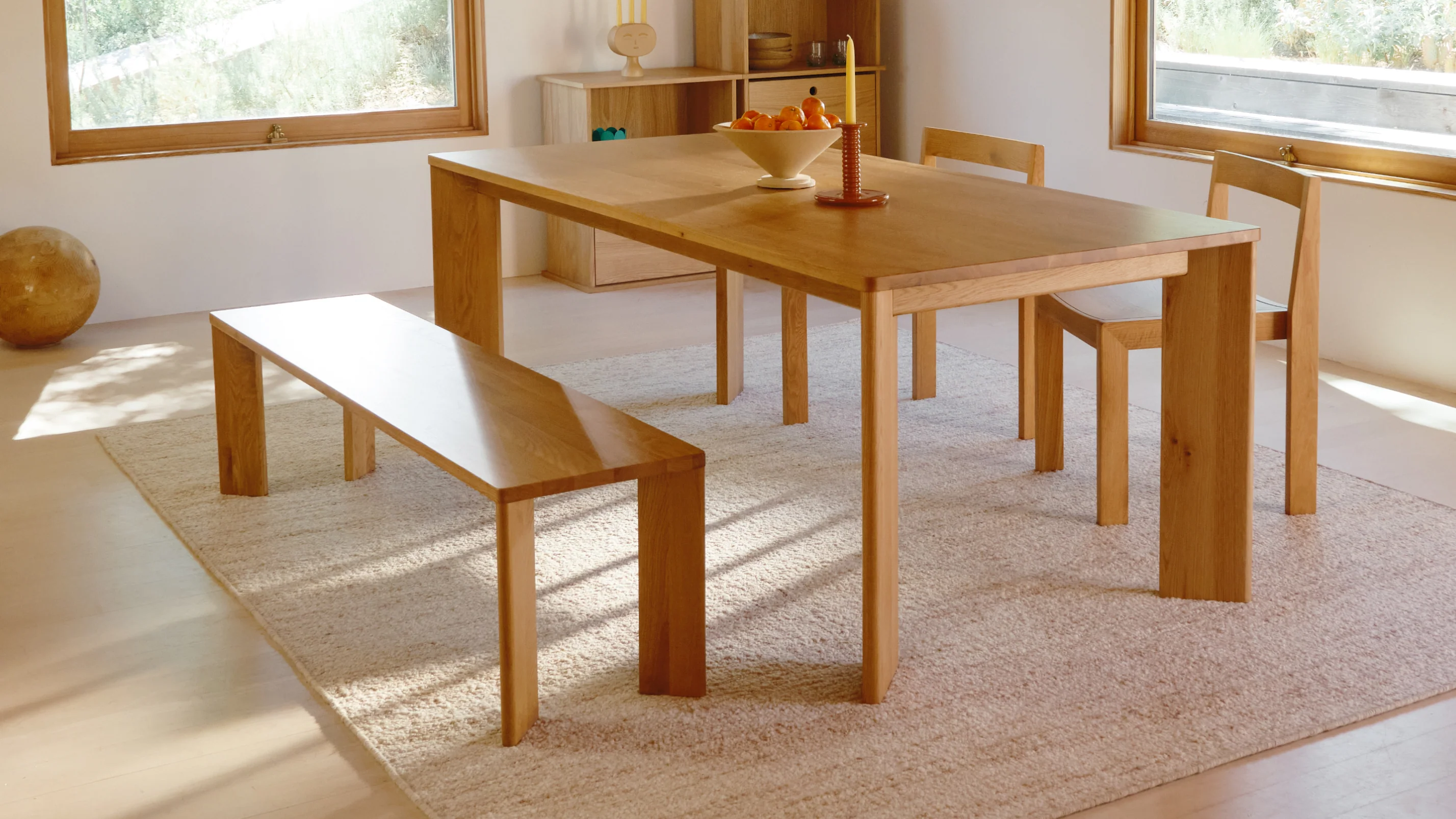 Frame Bench, Seats 3, Oak - Image 3