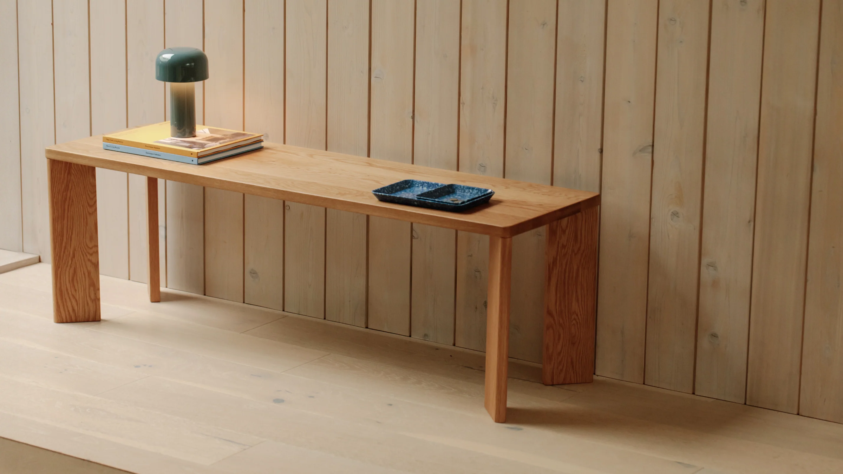 Frame Bench, Seats 3, Oak - Image 4