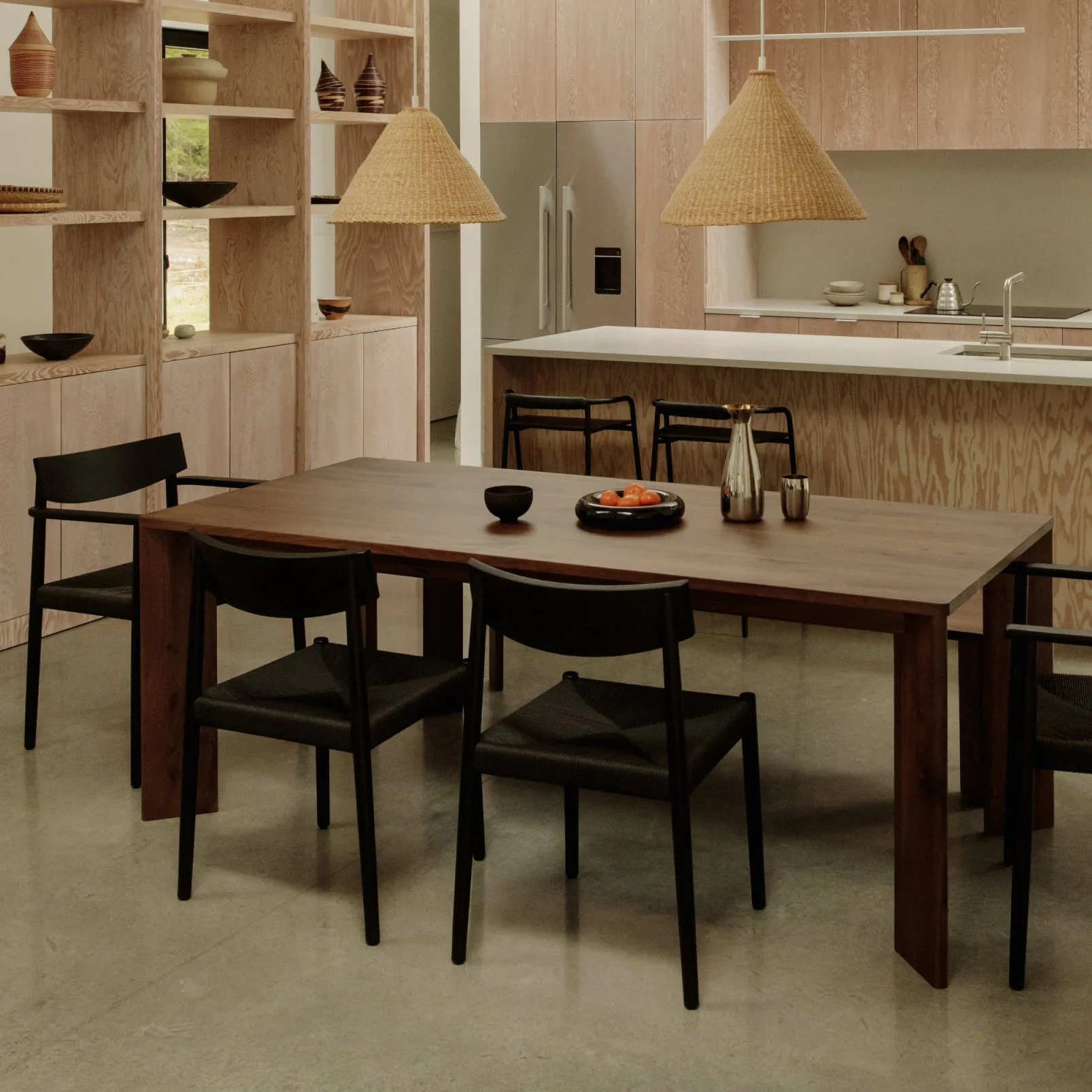 Frame Dining Table, Seats 6-8 People, American Walnut