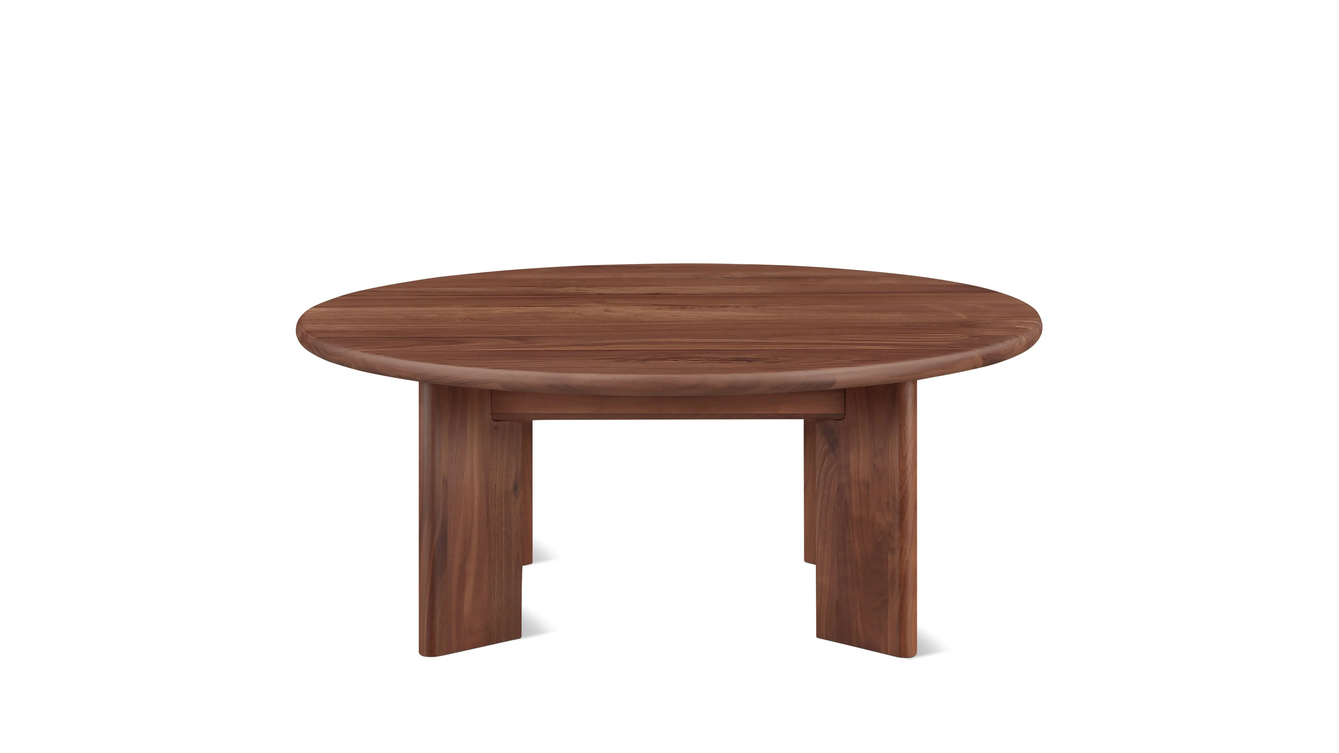 Frame Round Coffee Table, Regular, American Walnut - Image 3