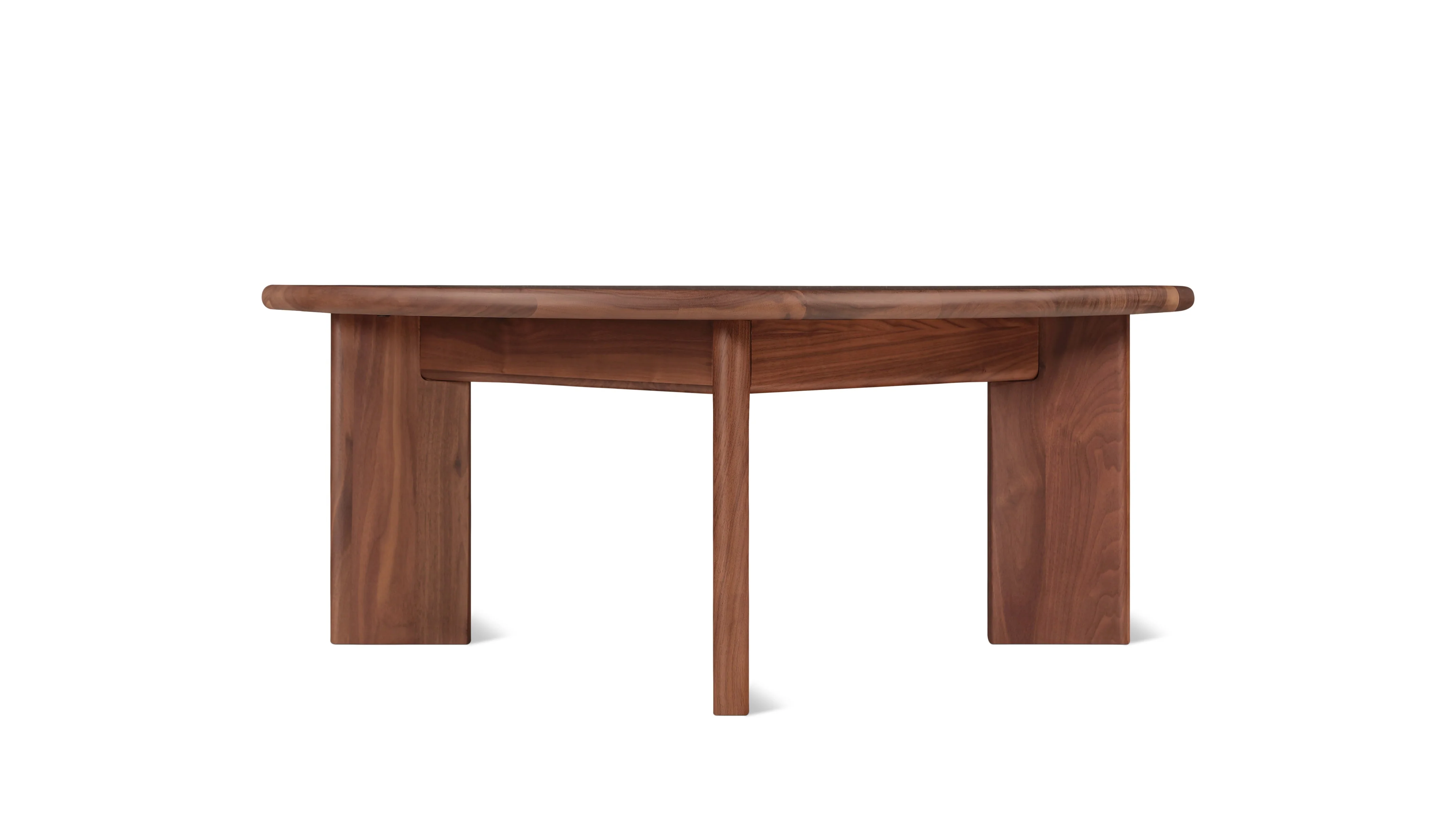 Frame Round Coffee Table, Regular, American Walnut - Image 4