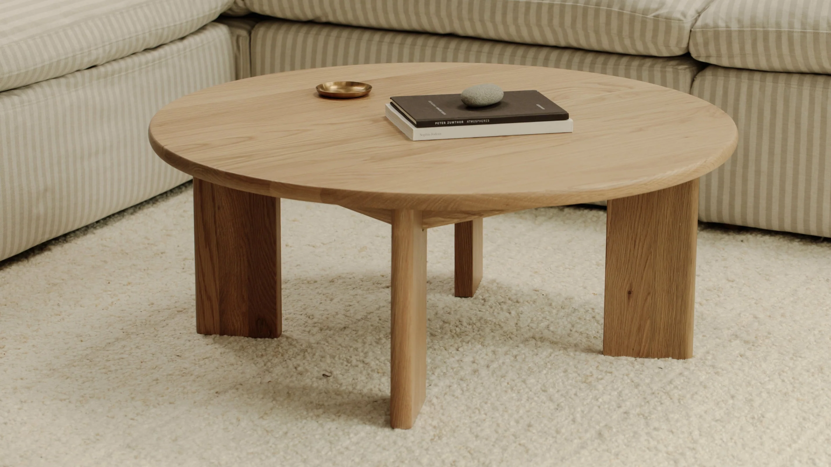 Frame Round Coffee Table, Regular, American Walnut - Image 7