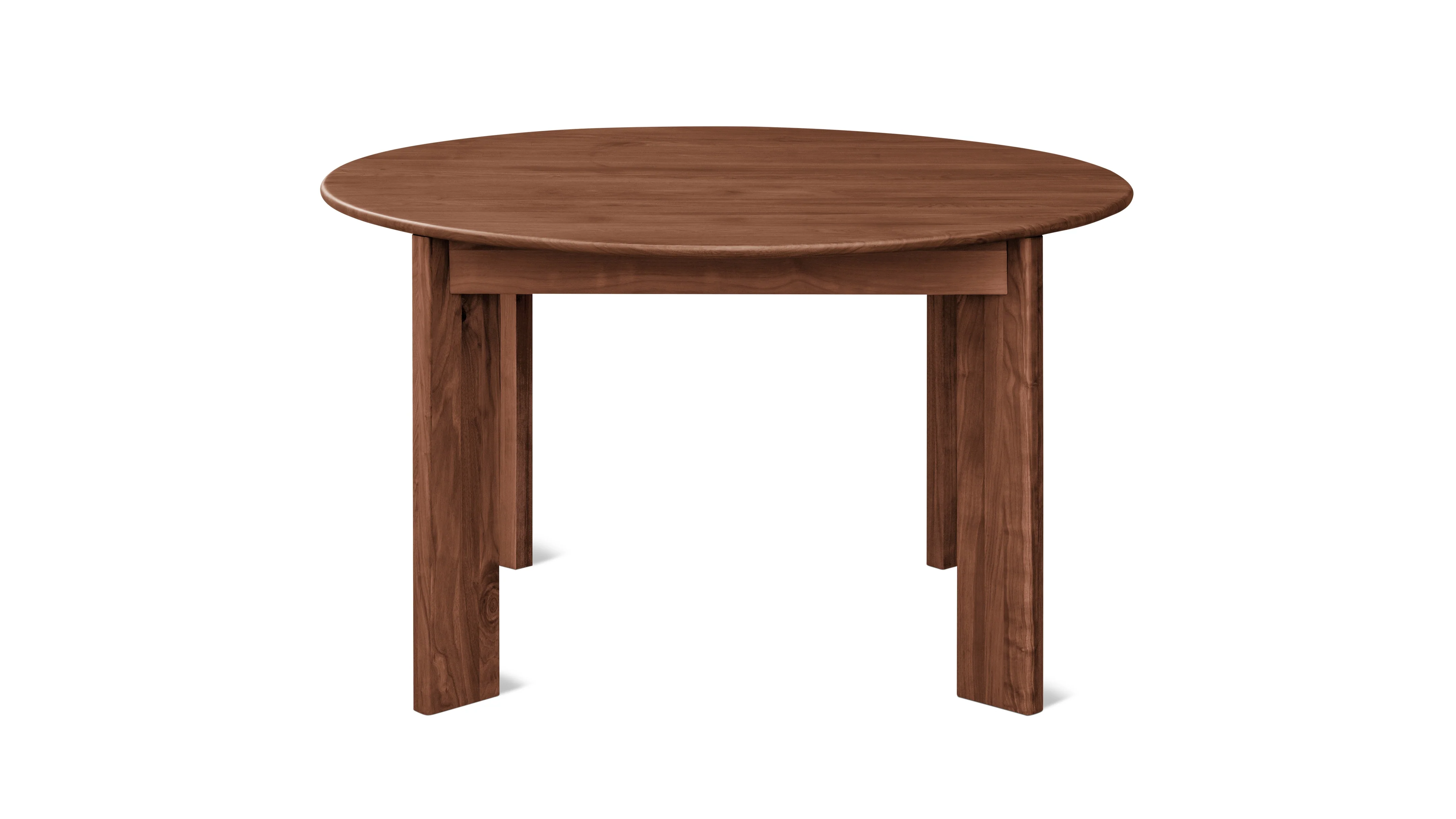 Frame Round Extendable Dining Table, Seats 4-8, American Walnut - Image 2