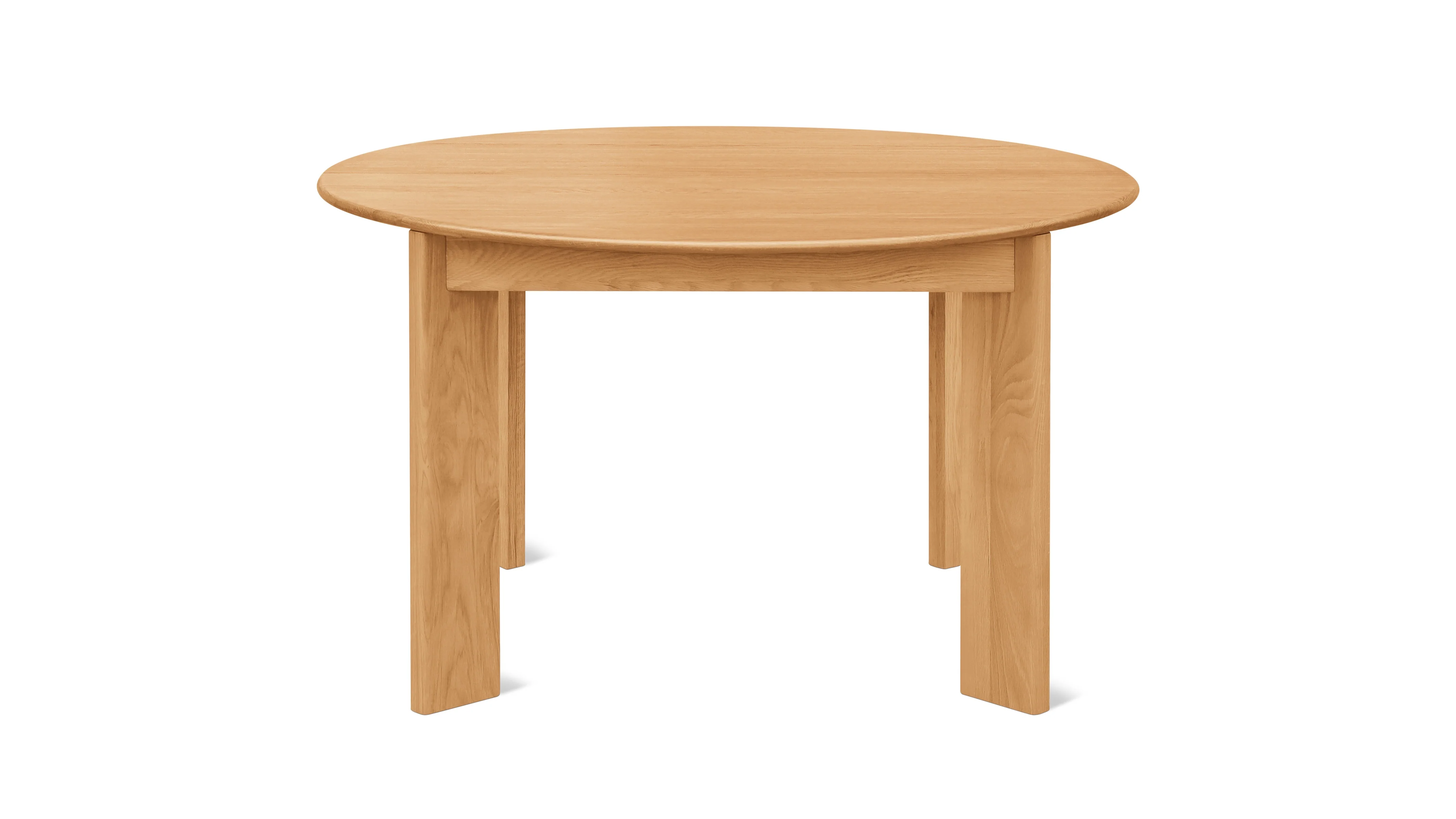 Frame Round Extendable Dining Table, Seats 4-8, Oak - Image 2