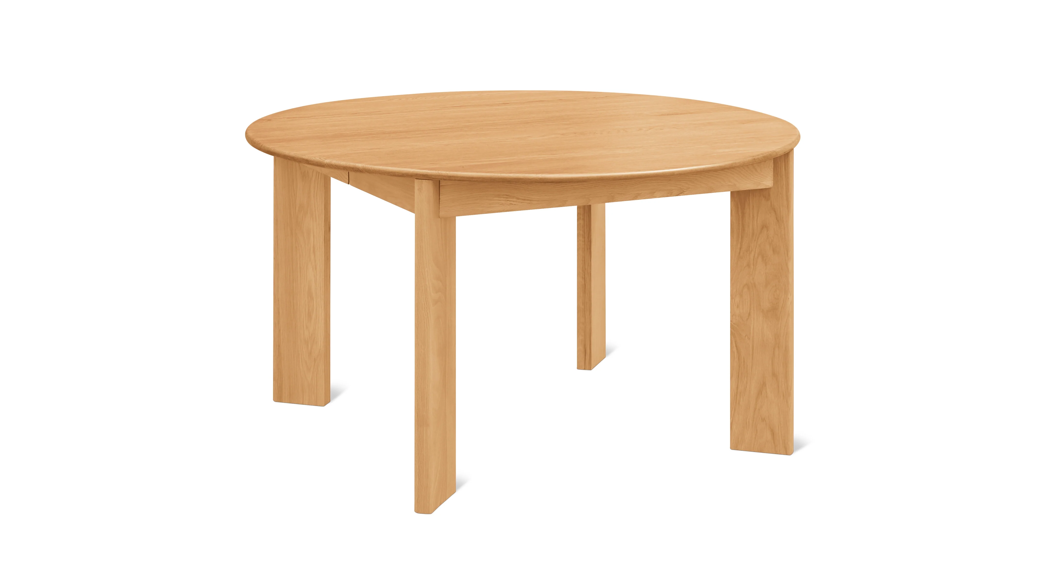 Frame Round Extendable Dining Table, Seats 4-8, Oak - Image 7