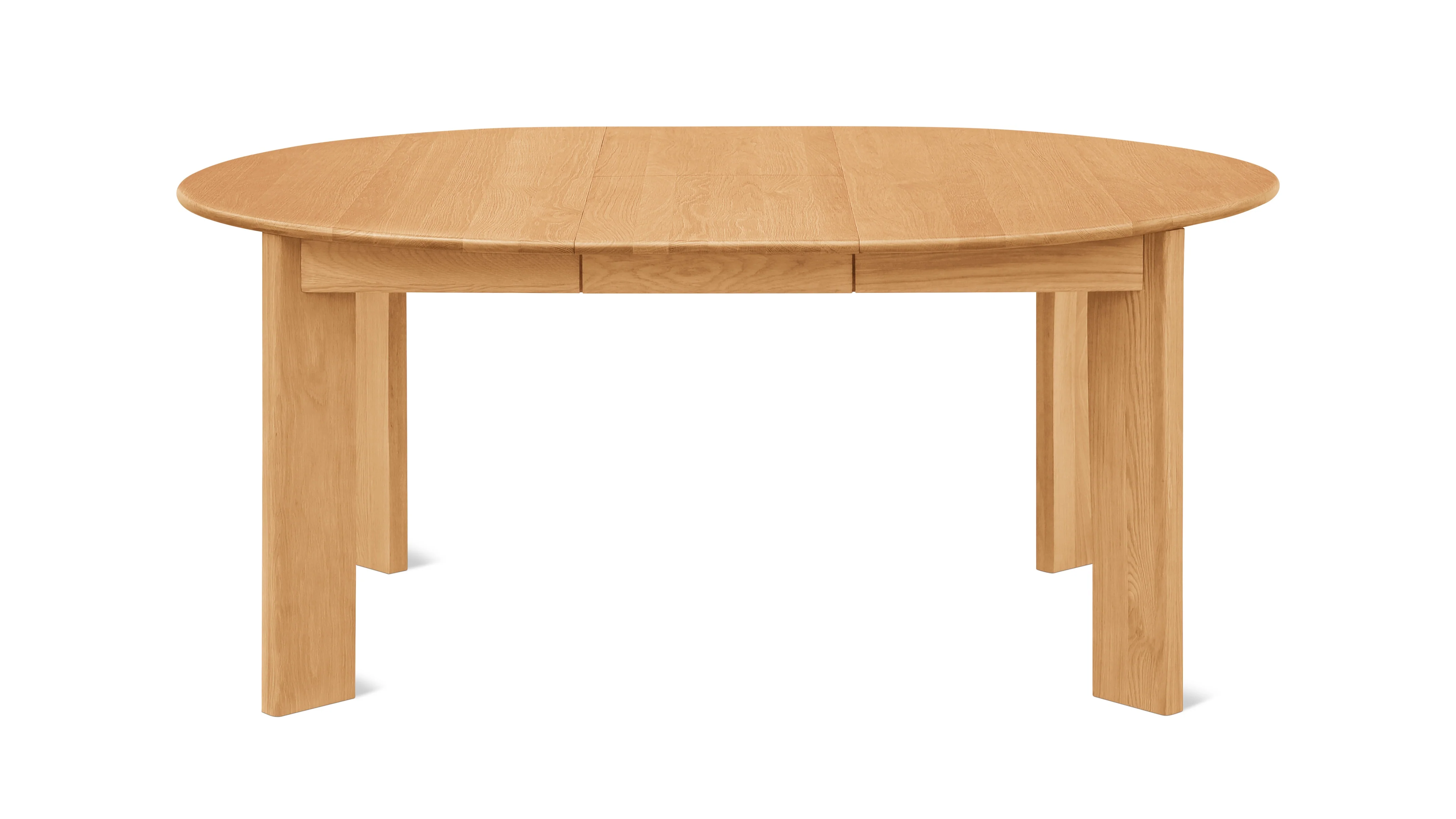 Frame Round Extendable Dining Table, Seats 4-8, Oak - Image 9